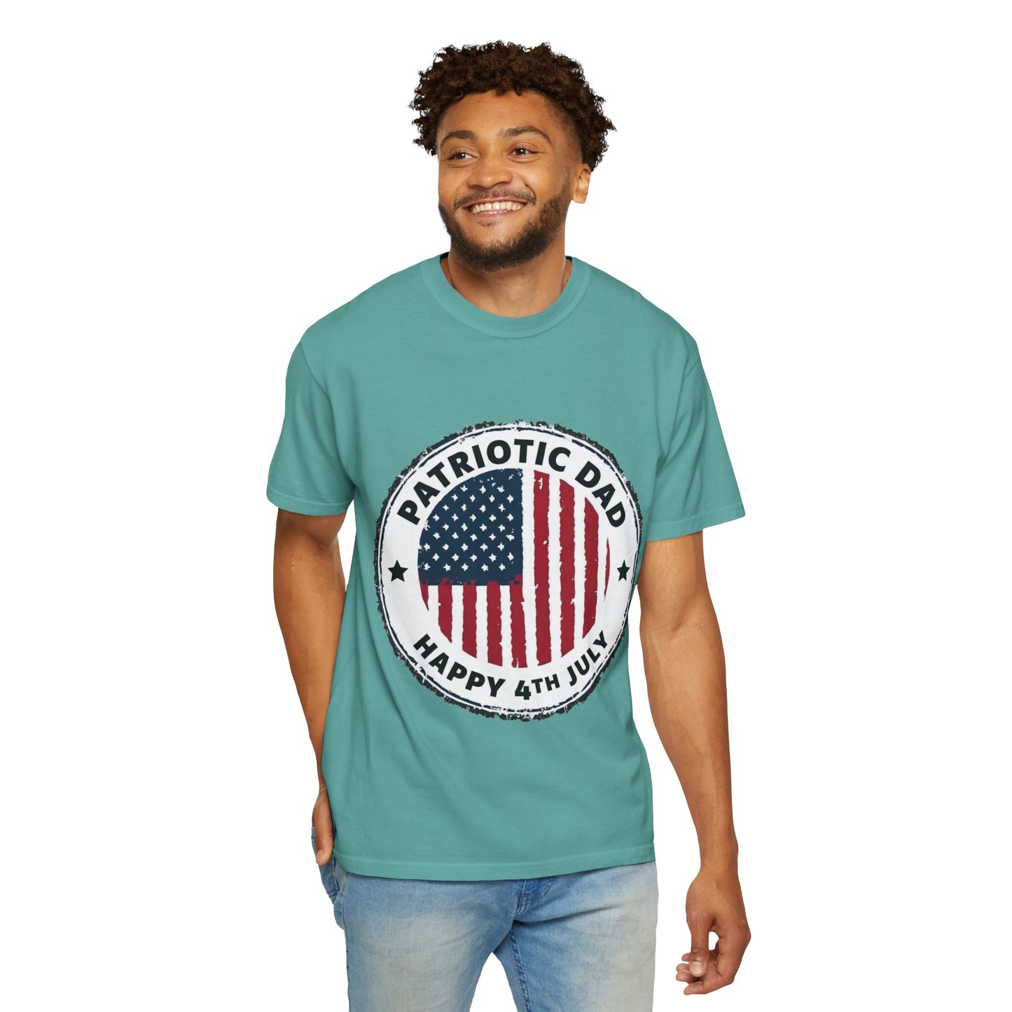 Patriotic Dad T-Shirt — Happy 4th of July American Flag Tee
