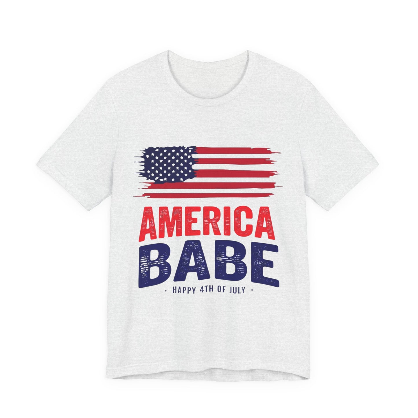 America Babe T-Shirt — Patriotic 4th of July Flag Tee
