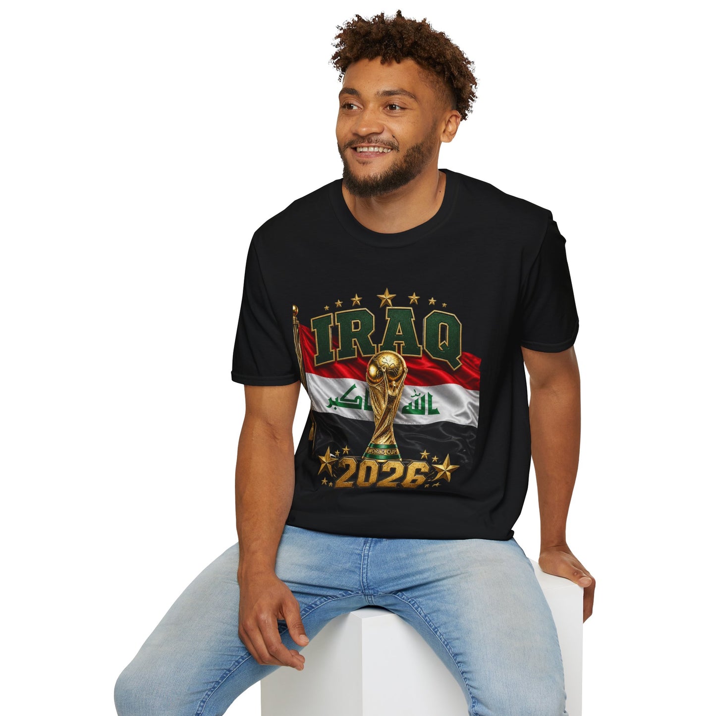 Iraq 2026 World Cup T‑Shirt — National Flag Soccer Fan Tee