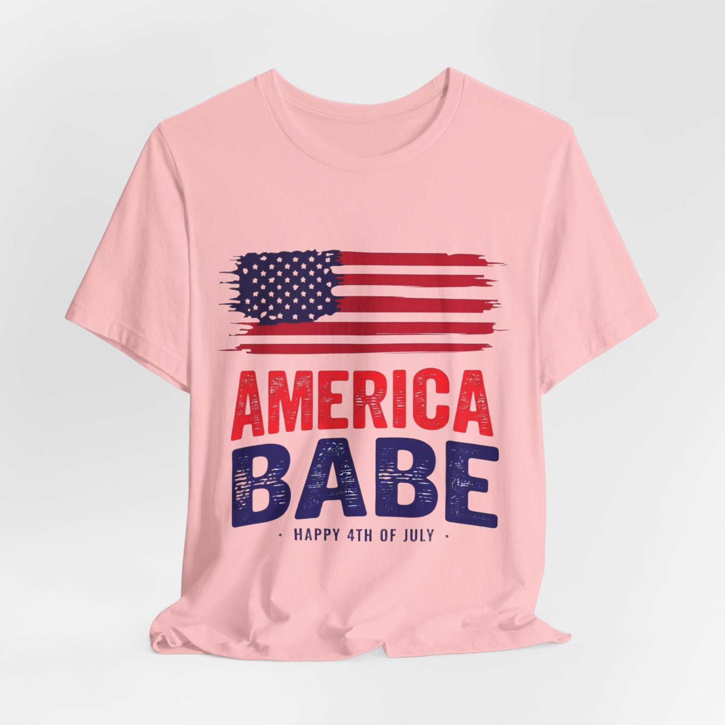 America Babe T-Shirt — Patriotic 4th of July Flag Tee