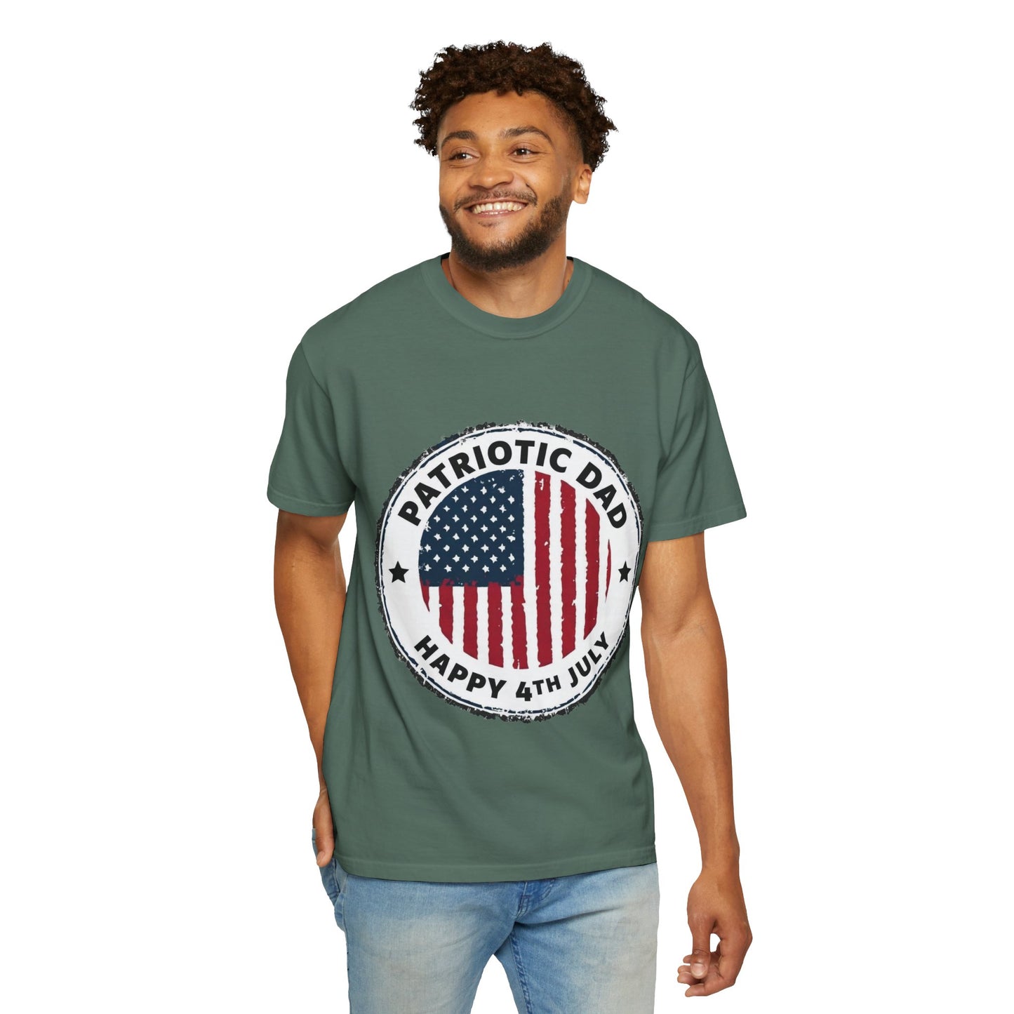 Patriotic Dad T-Shirt — Happy 4th of July American Flag Tee