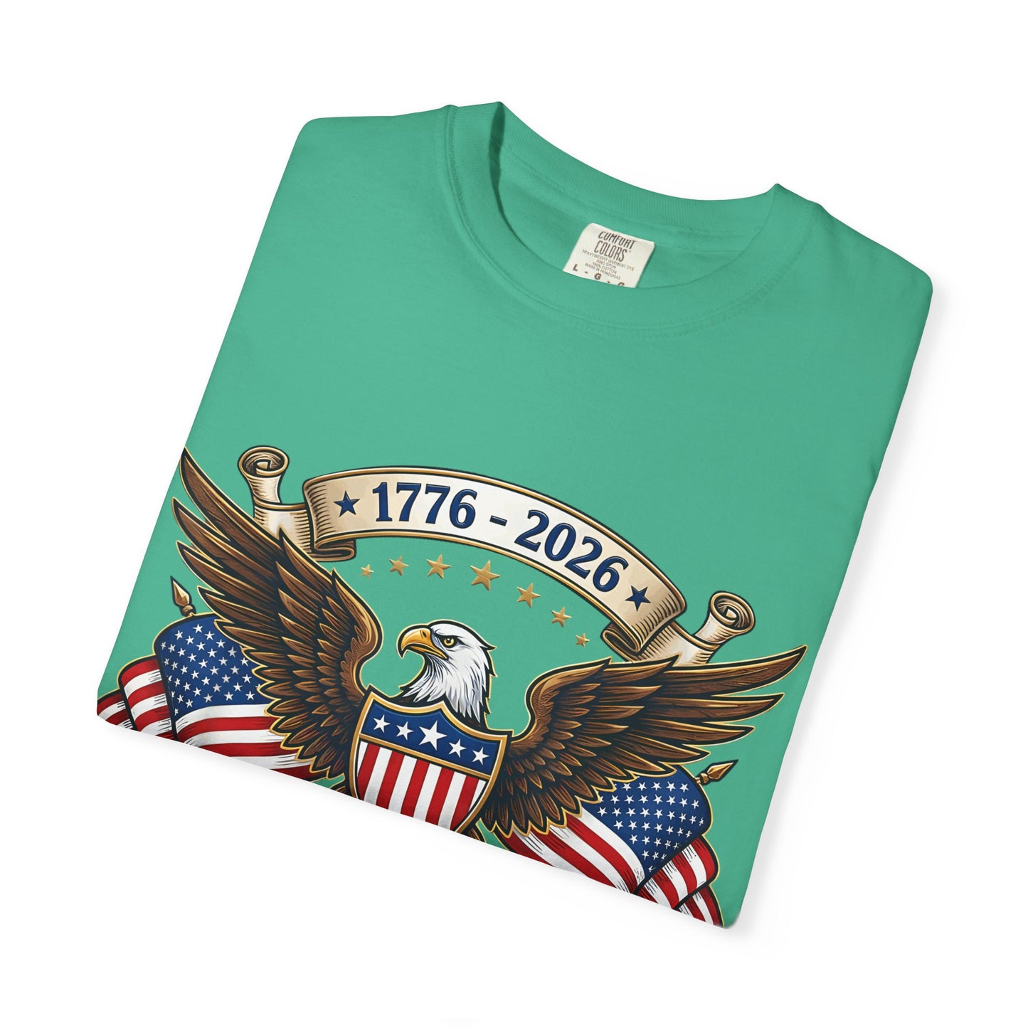 250th USA Anniversary Eagle T-Shirt — 1776–2026 Patriotic American Flag Tee