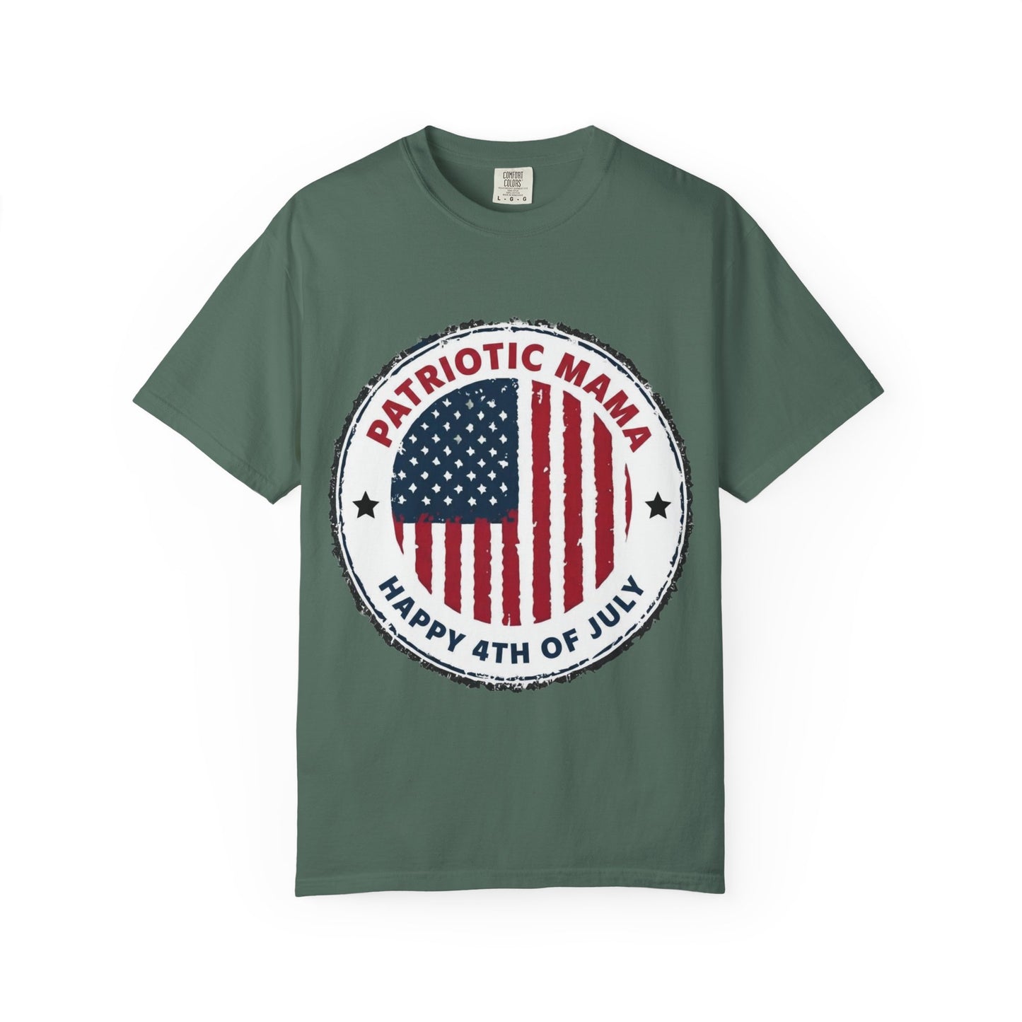 Patriotic Mama T-Shirt — Happy 4th of July American Flag Tee