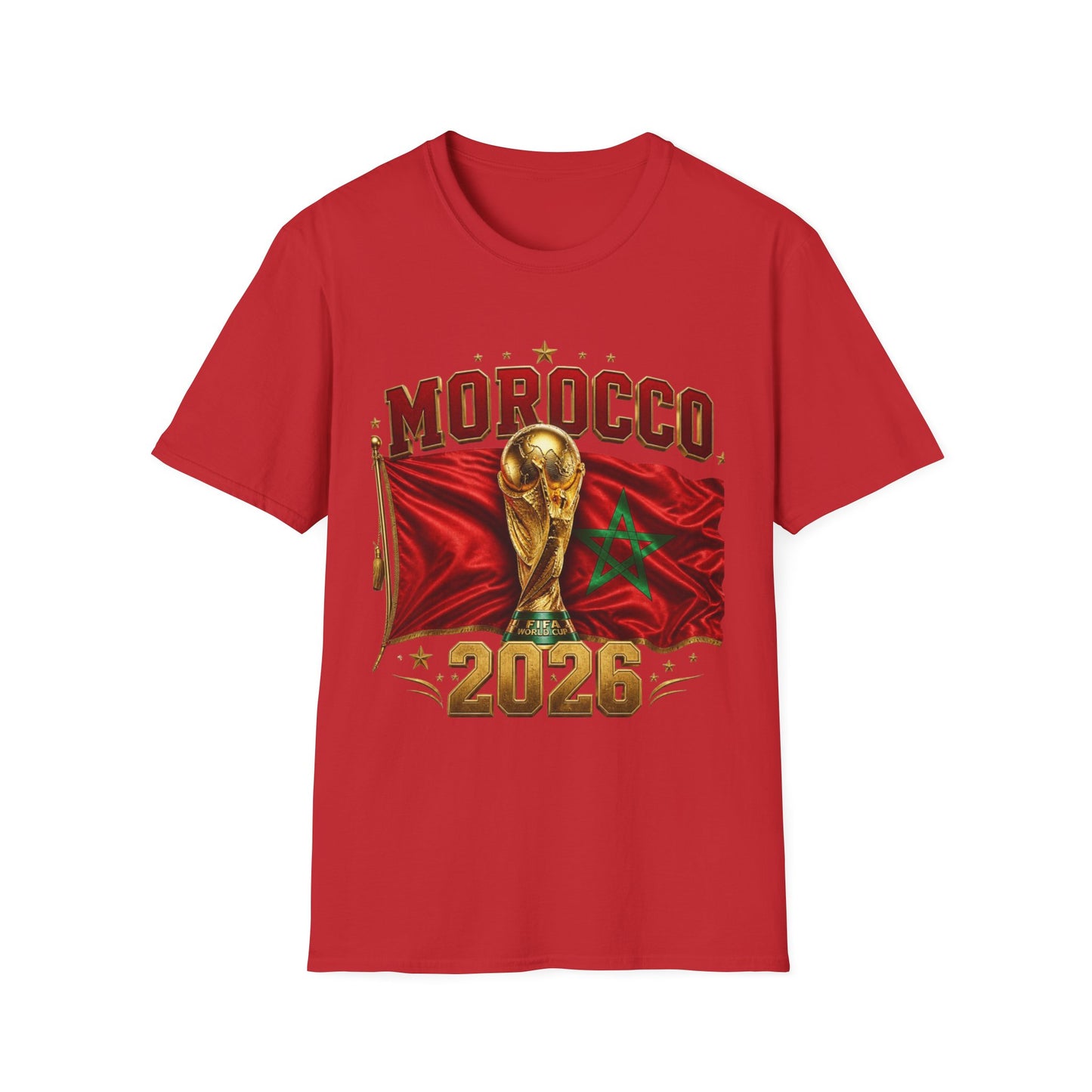 Morocco 2026 World Cup T-Shirt — Football World Cup Soccer Fan Tee
