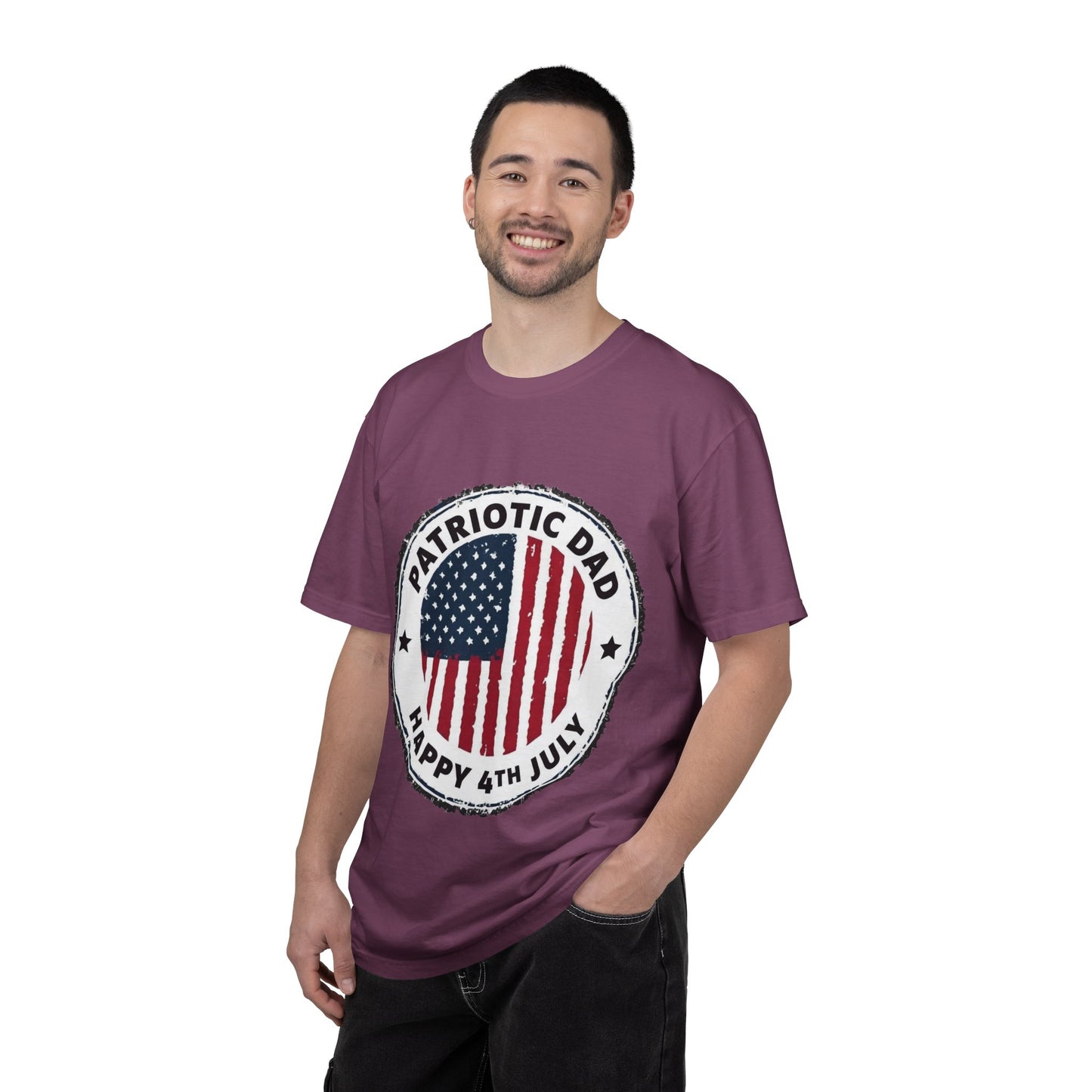 Patriotic Dad T-Shirt — Happy 4th of July American Flag Tee