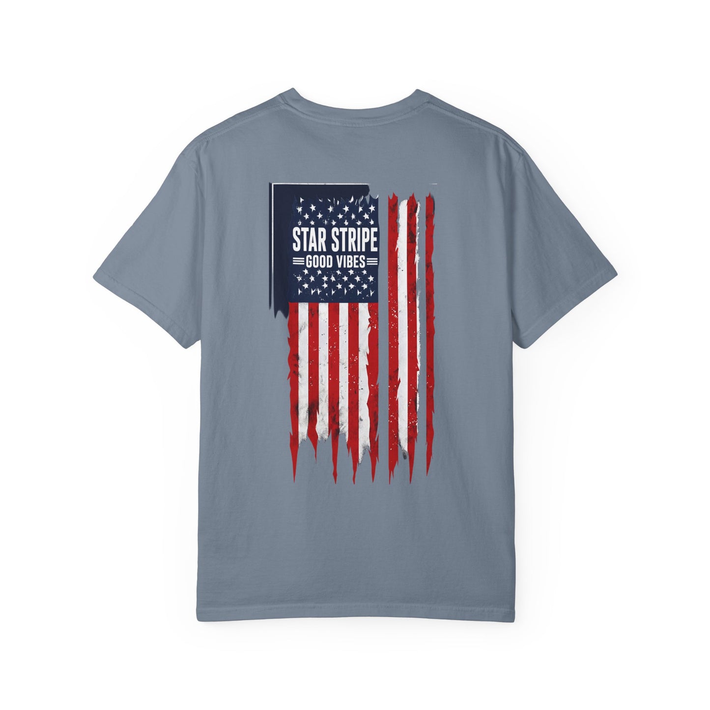 Patriotic "Star Stripe Good Vibes" T-Shirt
