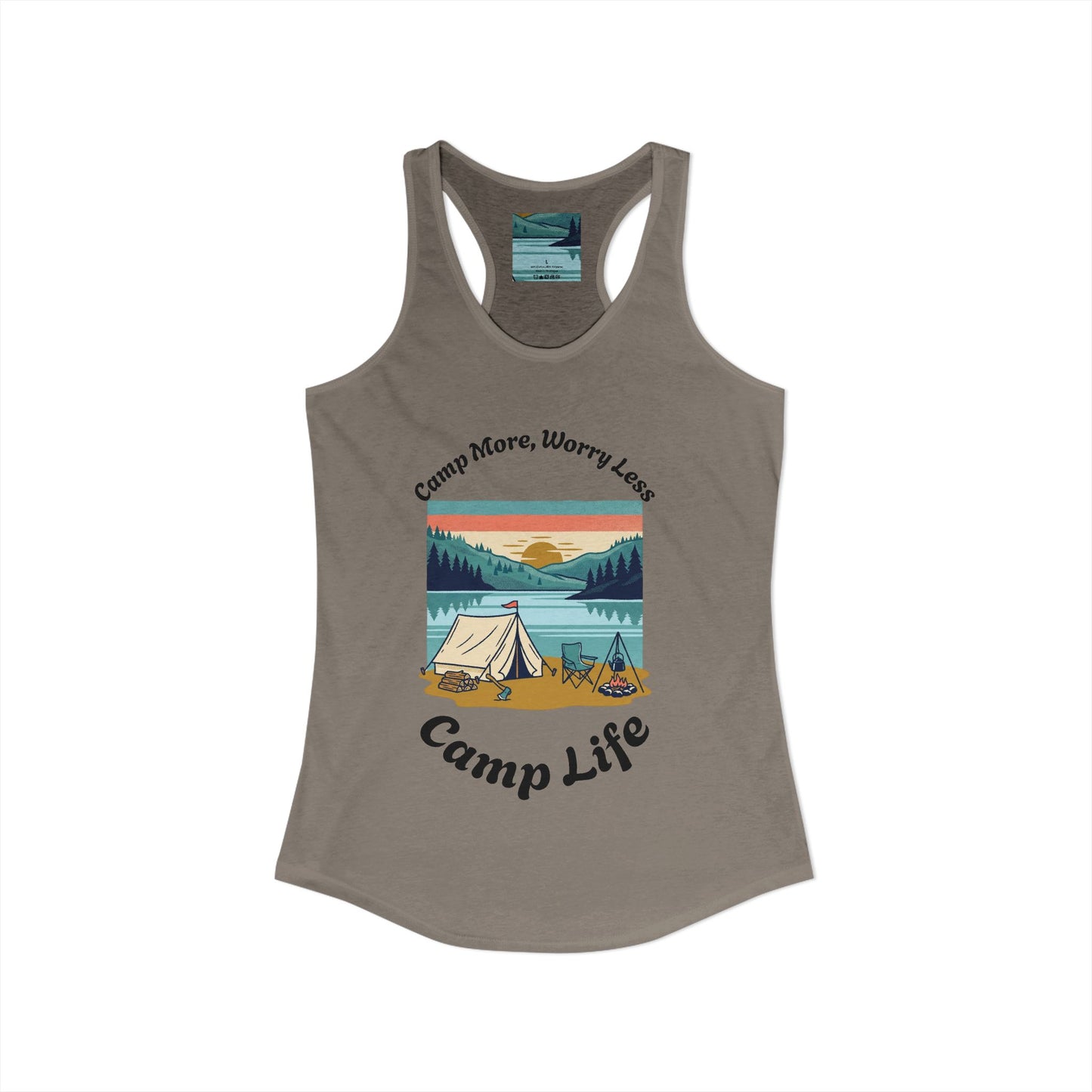 Women's "Camp Life" Ideal Racerback Tank