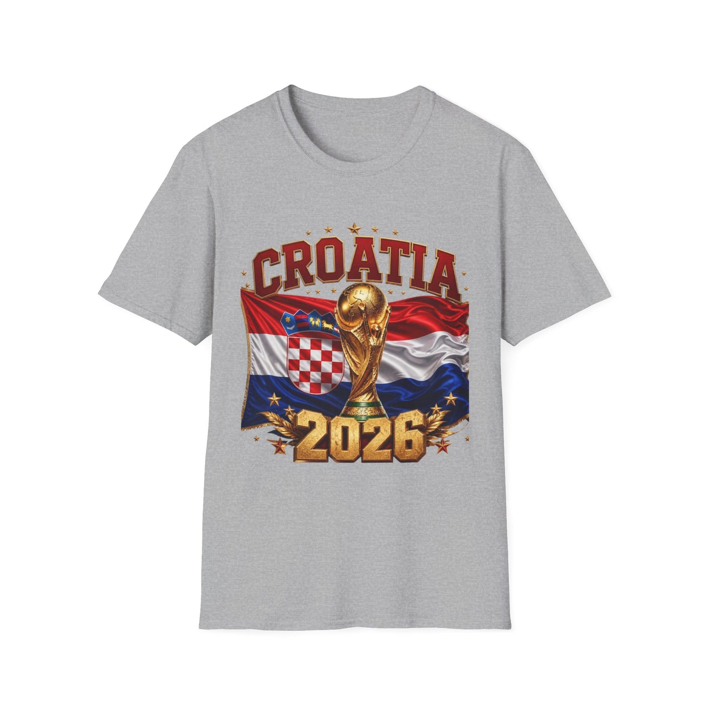 Croatia 2026 World Cup T-Shirt – FIFA Trophy Football Fan Tee