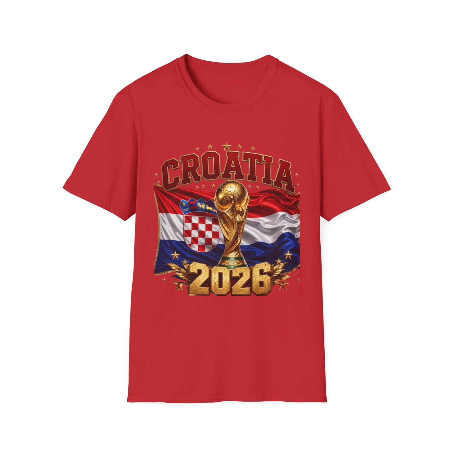 Croatia 2026 World Cup T-Shirt – FIFA Trophy Football Fan Tee