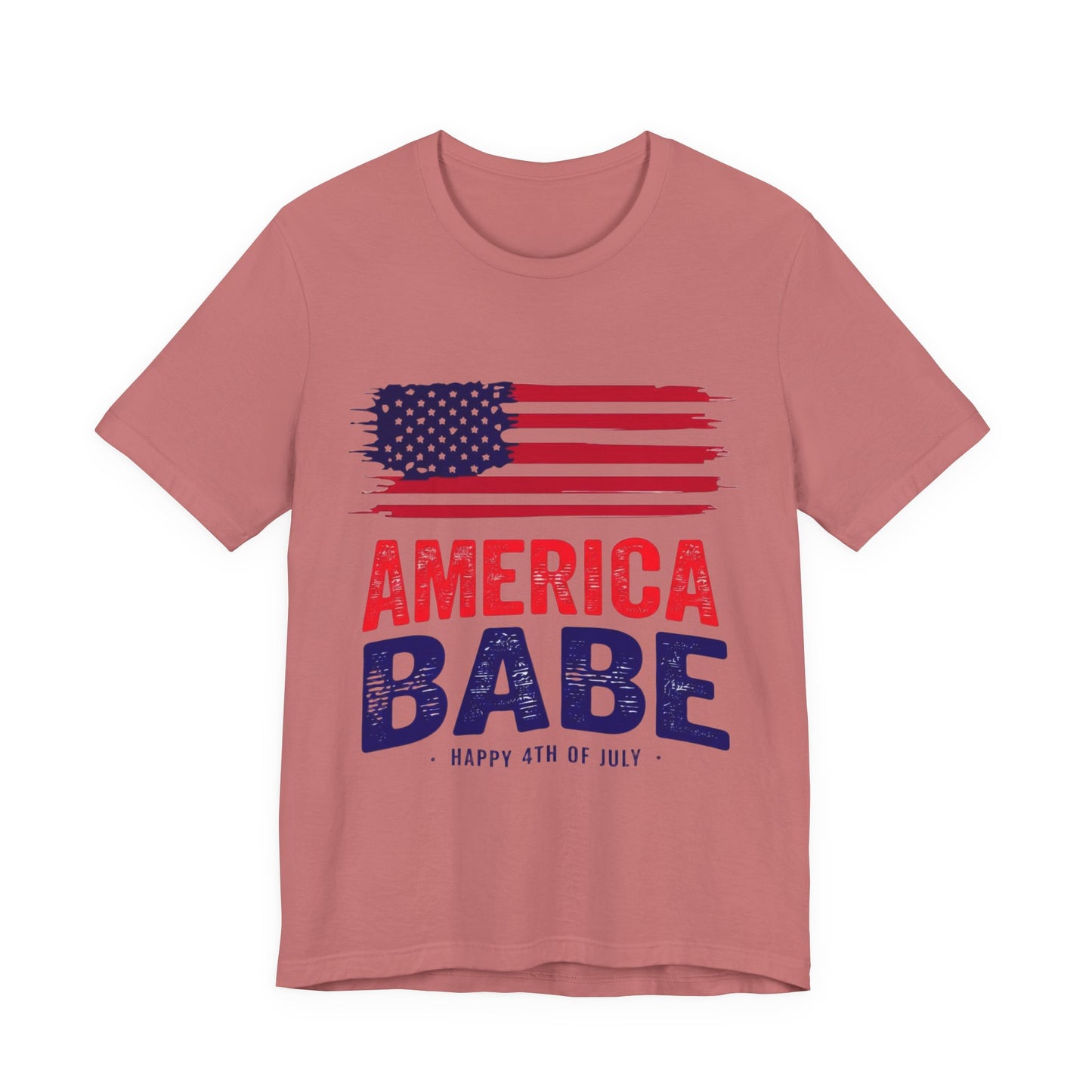 America Babe T-Shirt — Patriotic 4th of July Flag Tee