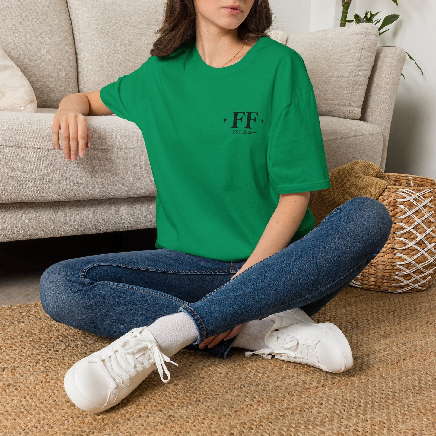 FF Est. 2026 Minimal Logo T-Shirt — Monogram Casual Tee