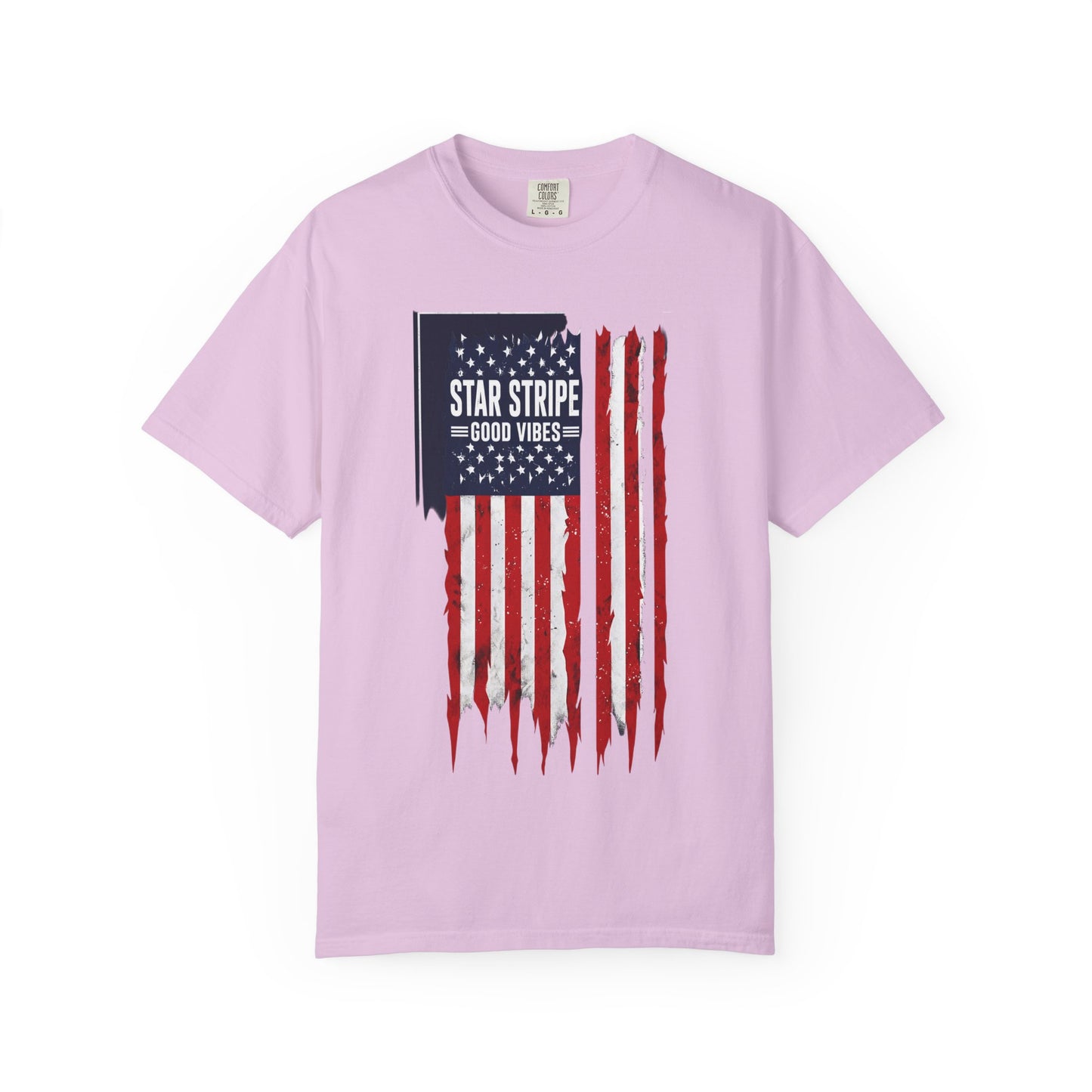 Patriotic "Star Stripe Good Vibes" T-Shirt