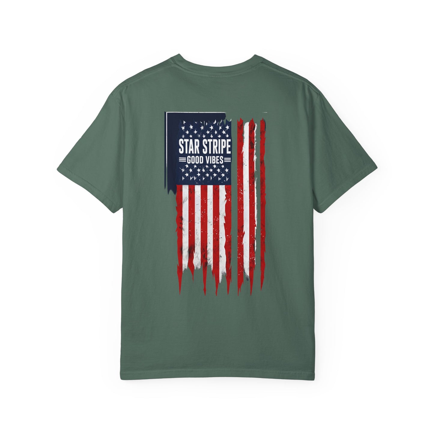 Patriotic "Star Stripe Good Vibes" T-Shirt