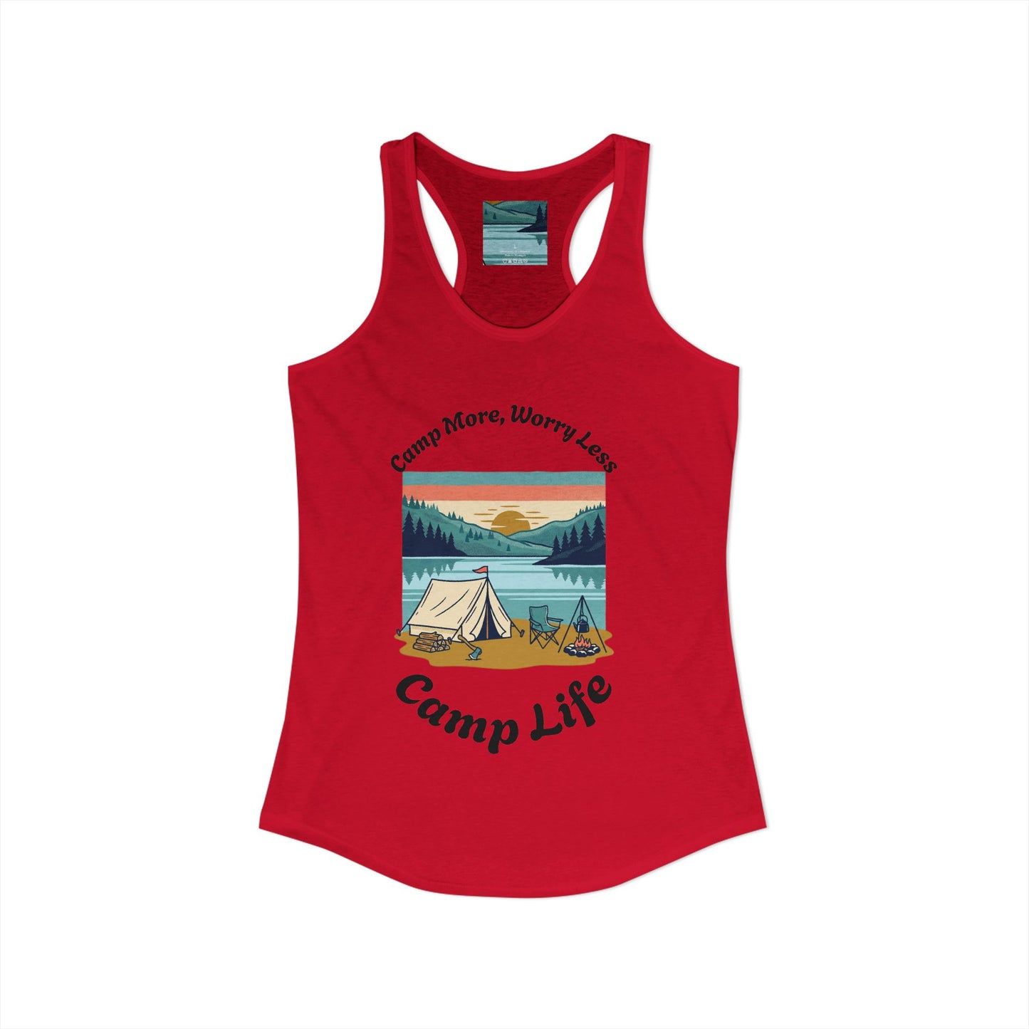 Women's "Camp Life" Ideal Racerback Tank