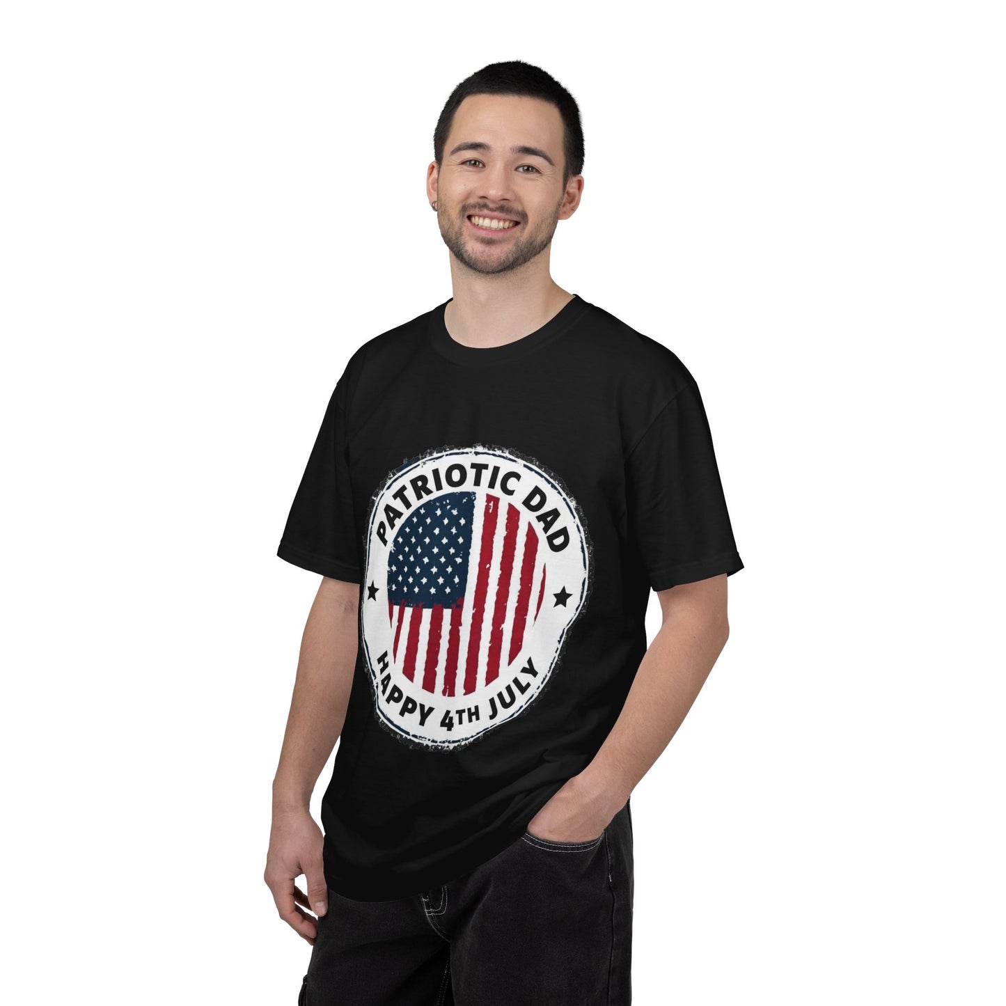 Patriotic Dad T-Shirt — Happy 4th of July American Flag Tee