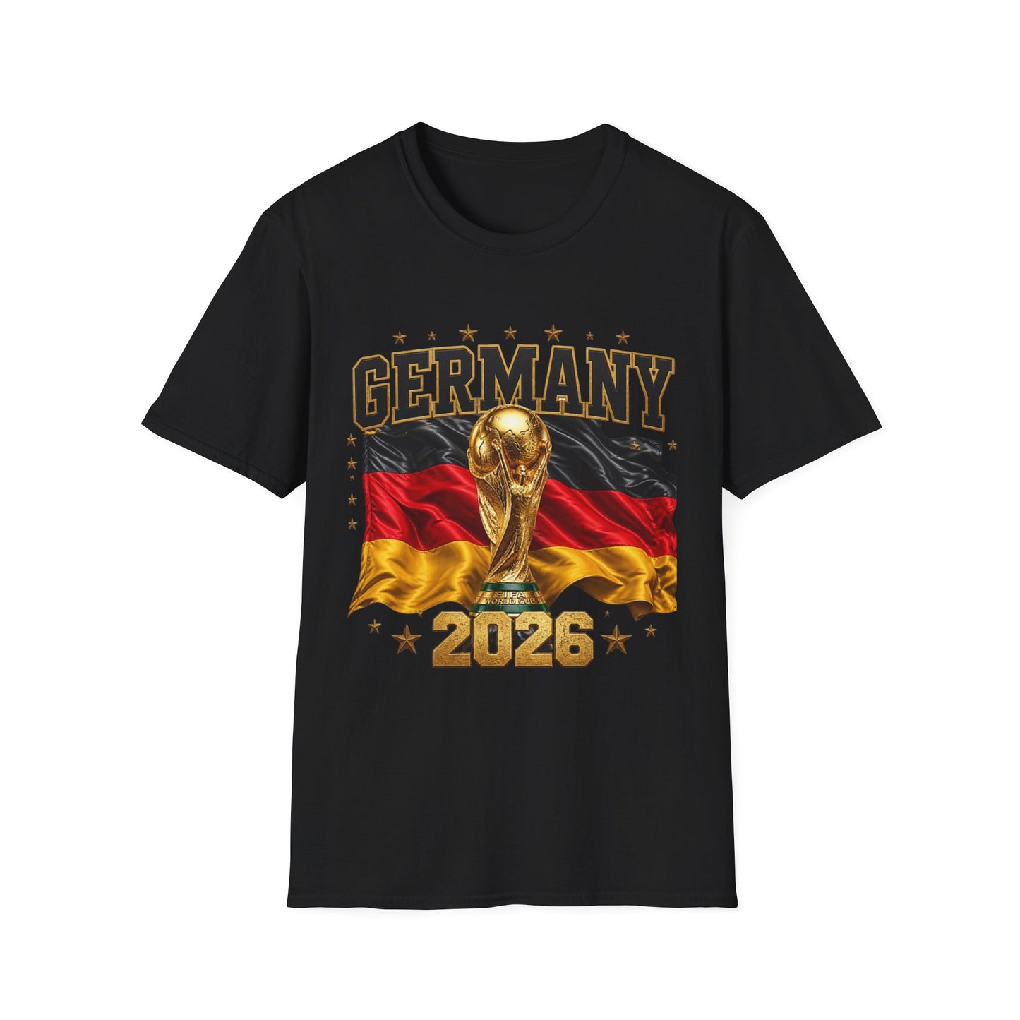 Germany World Cup 2026 T-Shirt — German Flag & Trophy Soccer Fan Tee