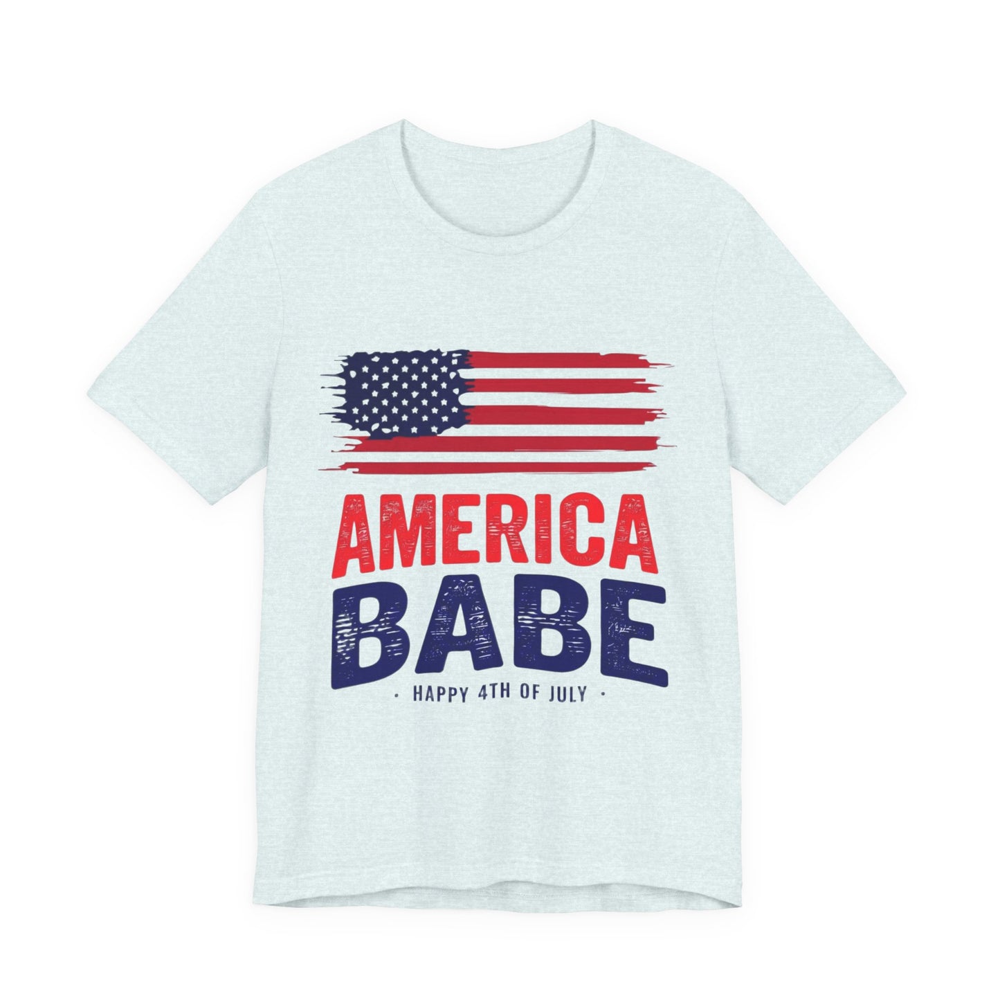 America Babe T-Shirt — Patriotic 4th of July Flag Tee