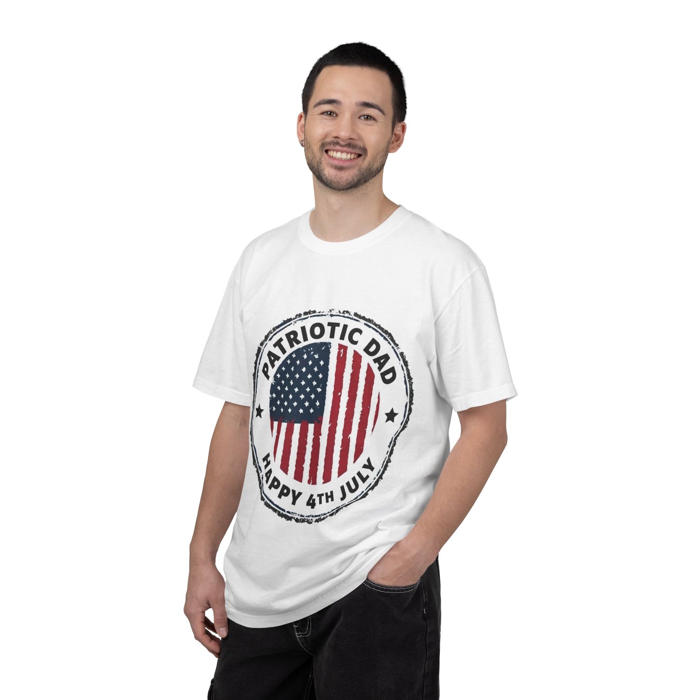Patriotic Dad T-Shirt — Happy 4th of July American Flag Tee