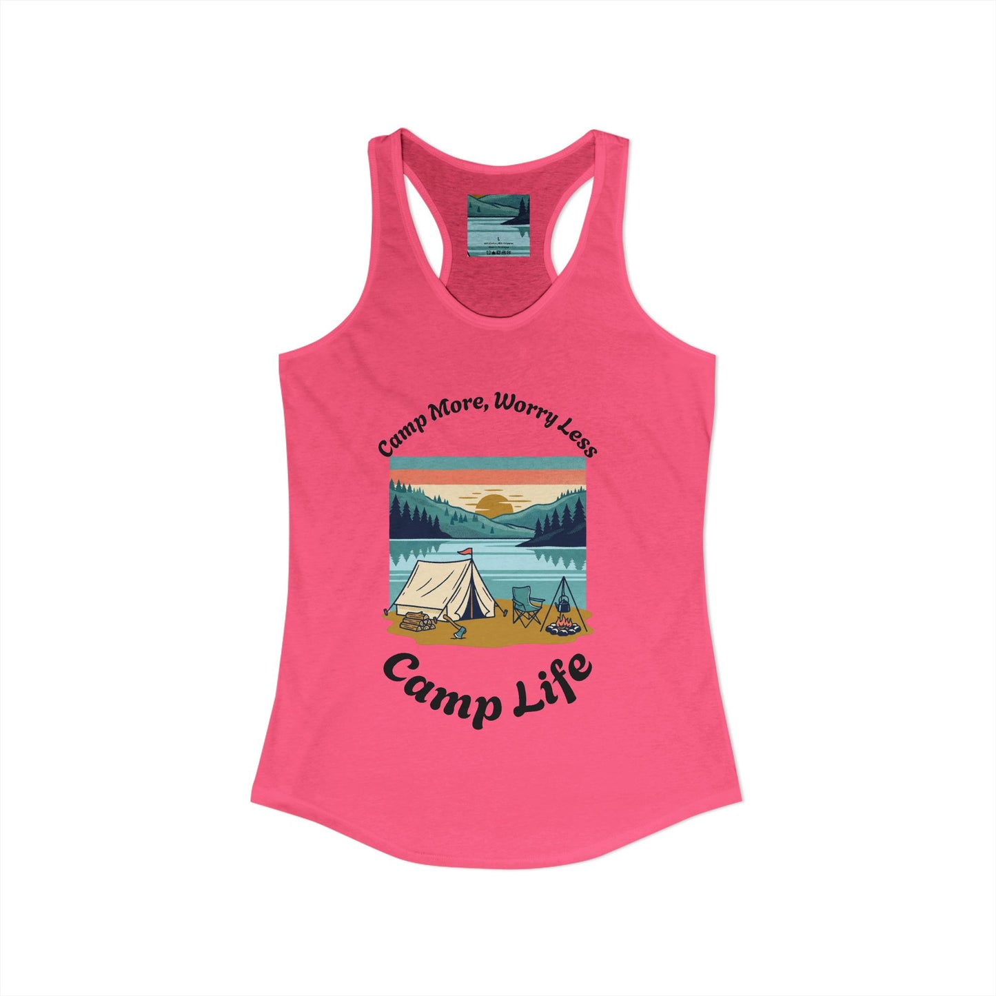 Women's "Camp Life" Ideal Racerback Tank