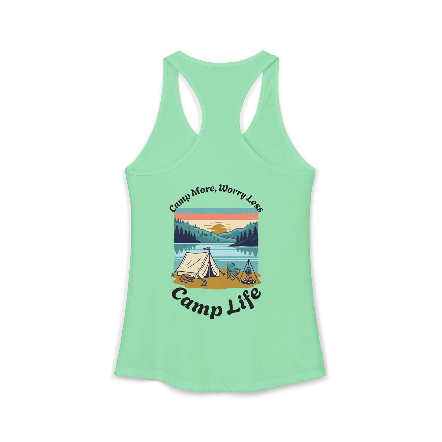 Women's "Camp Life" Ideal Racerback Tank