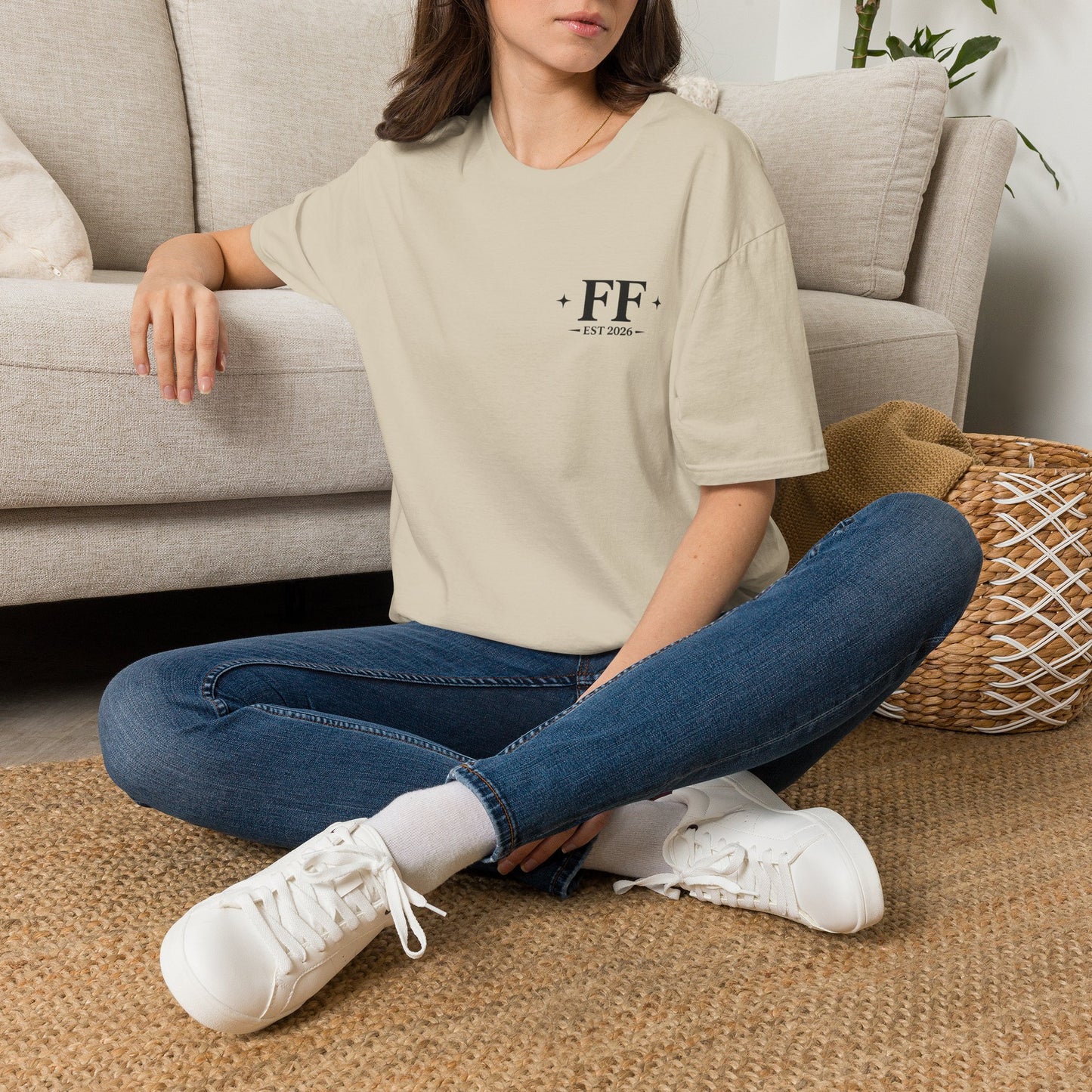 FF Est. 2026 Minimal Logo T-Shirt — Monogram Casual Tee