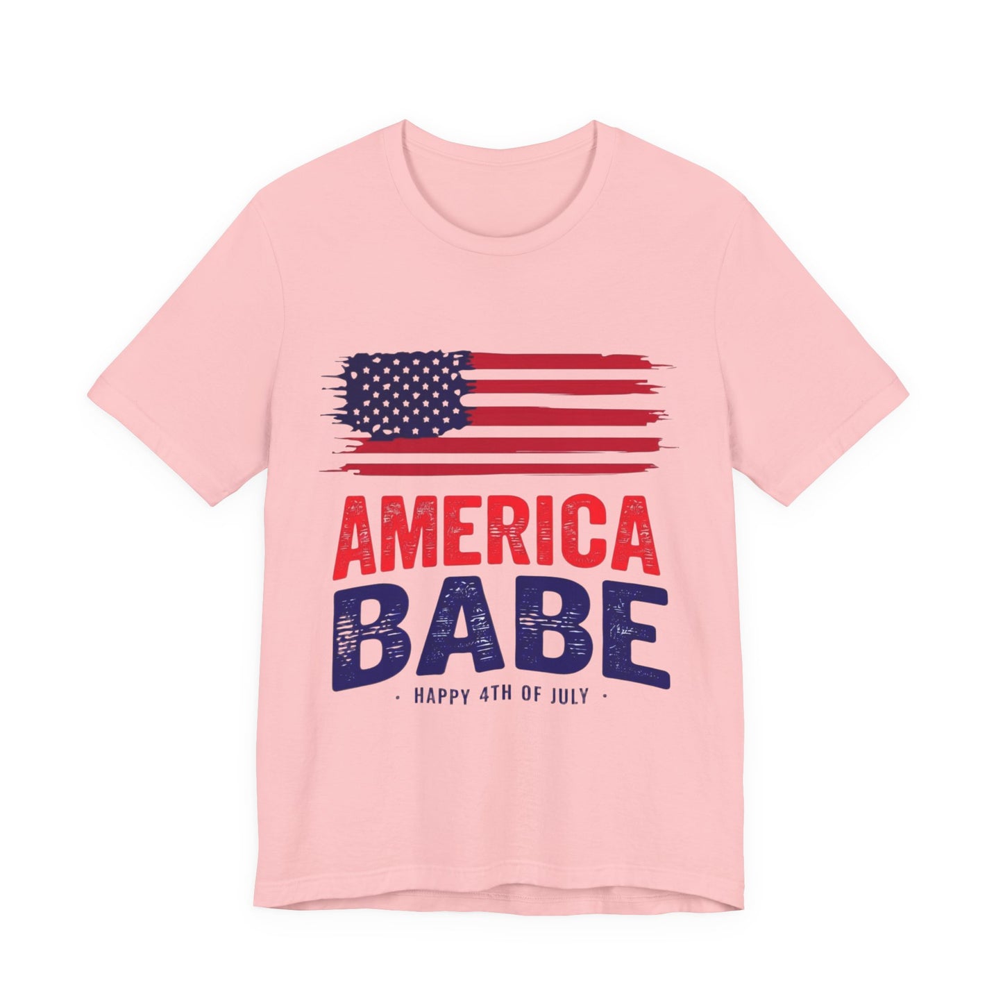 America Babe T-Shirt — Patriotic 4th of July Flag Tee