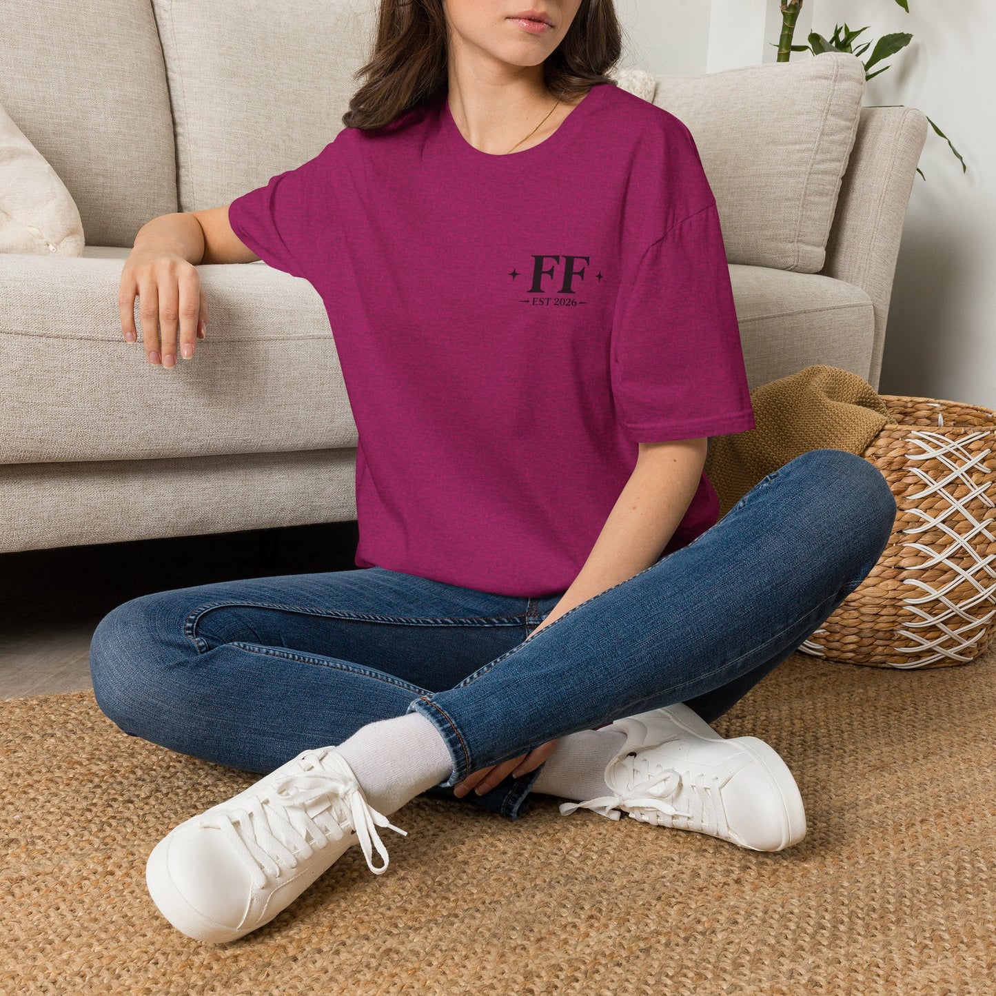 FF Est. 2026 Minimal Logo T-Shirt — Monogram Casual Tee