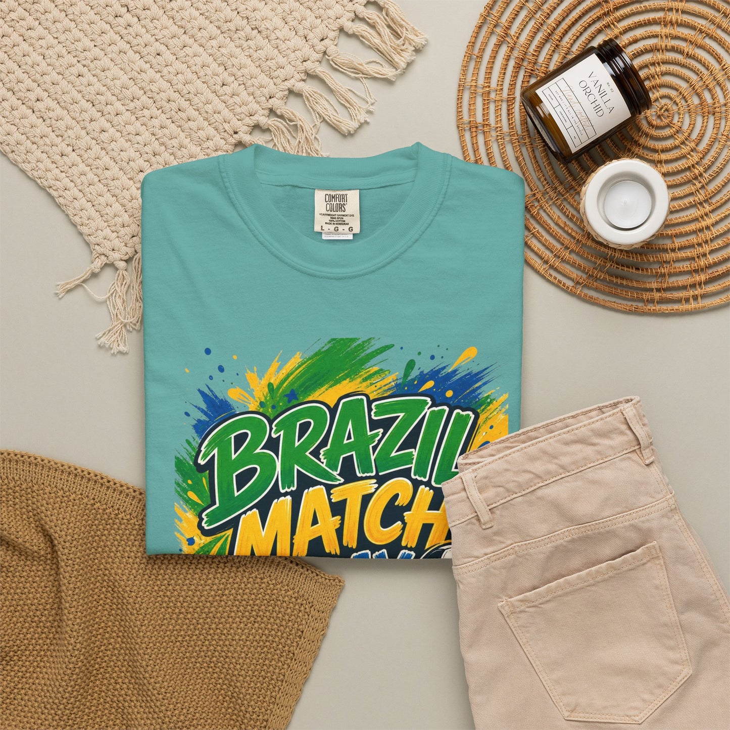 Brazil Match Day Mode T-Shirt — Soccer Fan Game Day Tee