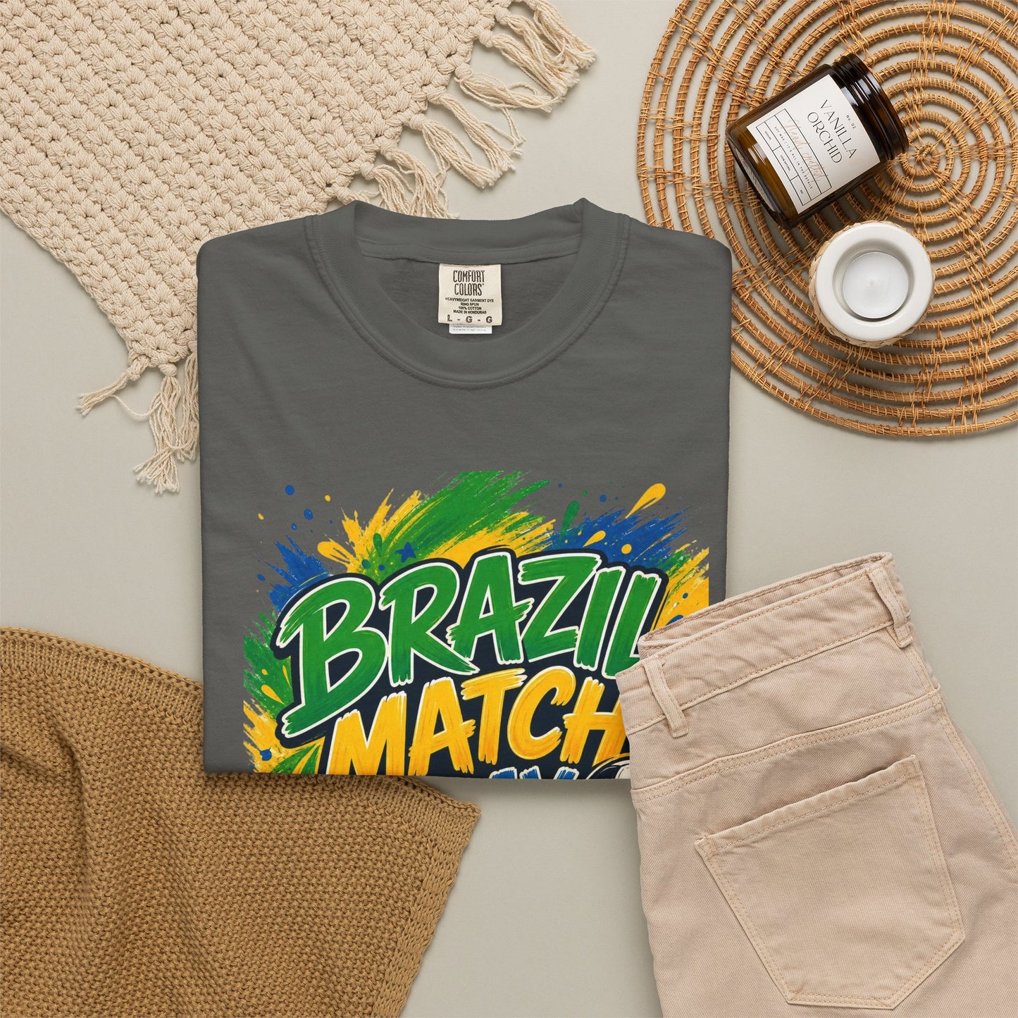 Brazil Match Day Mode T-Shirt — Soccer Fan Game Day Tee