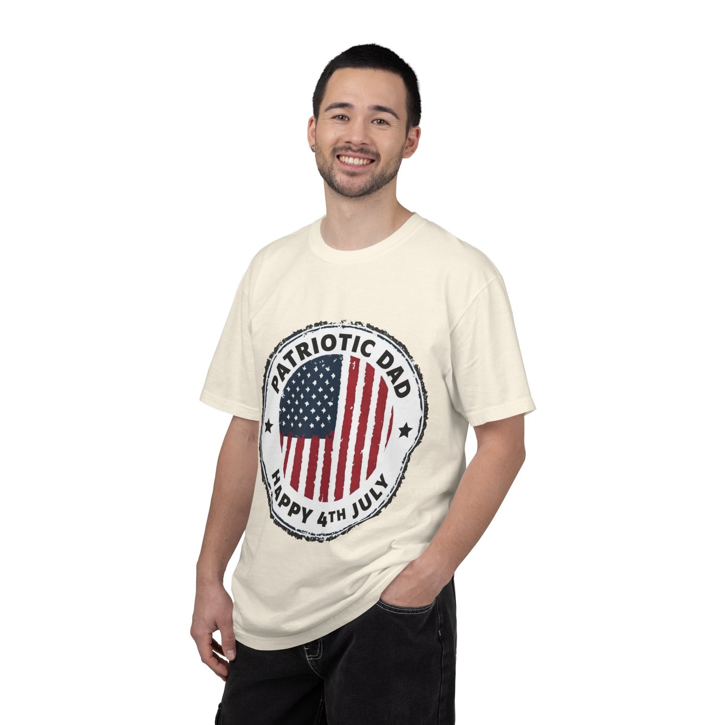 Patriotic Dad T-Shirt — Happy 4th of July American Flag Tee