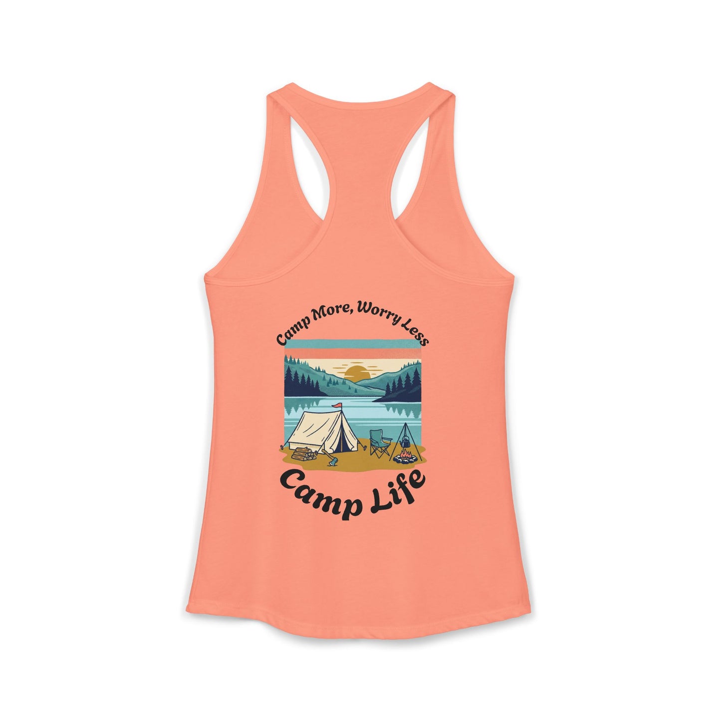 Women's "Camp Life" Ideal Racerback Tank
