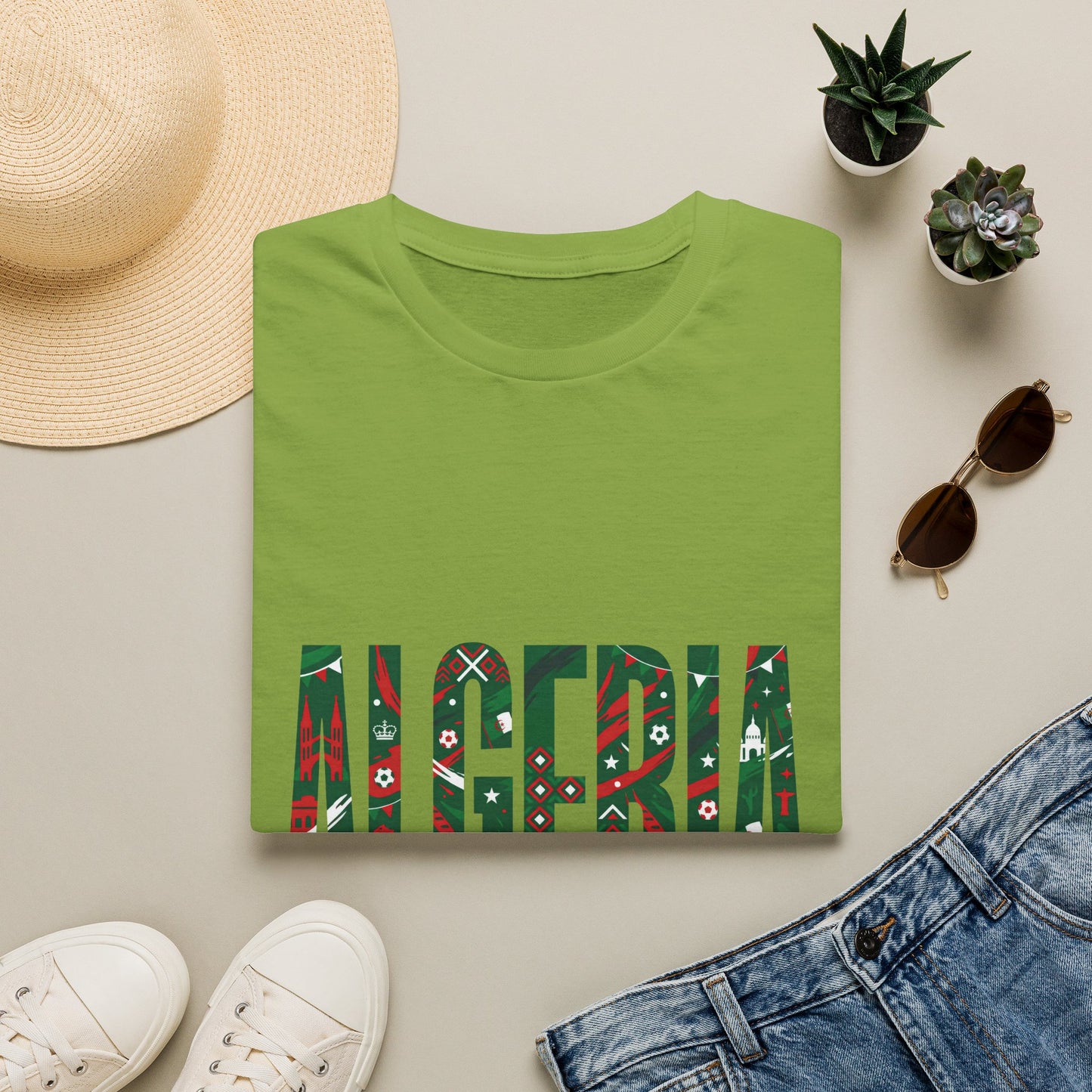 Algeria Flag Graphic T-Shirt — Viva L'Algérie Patriotic Tee