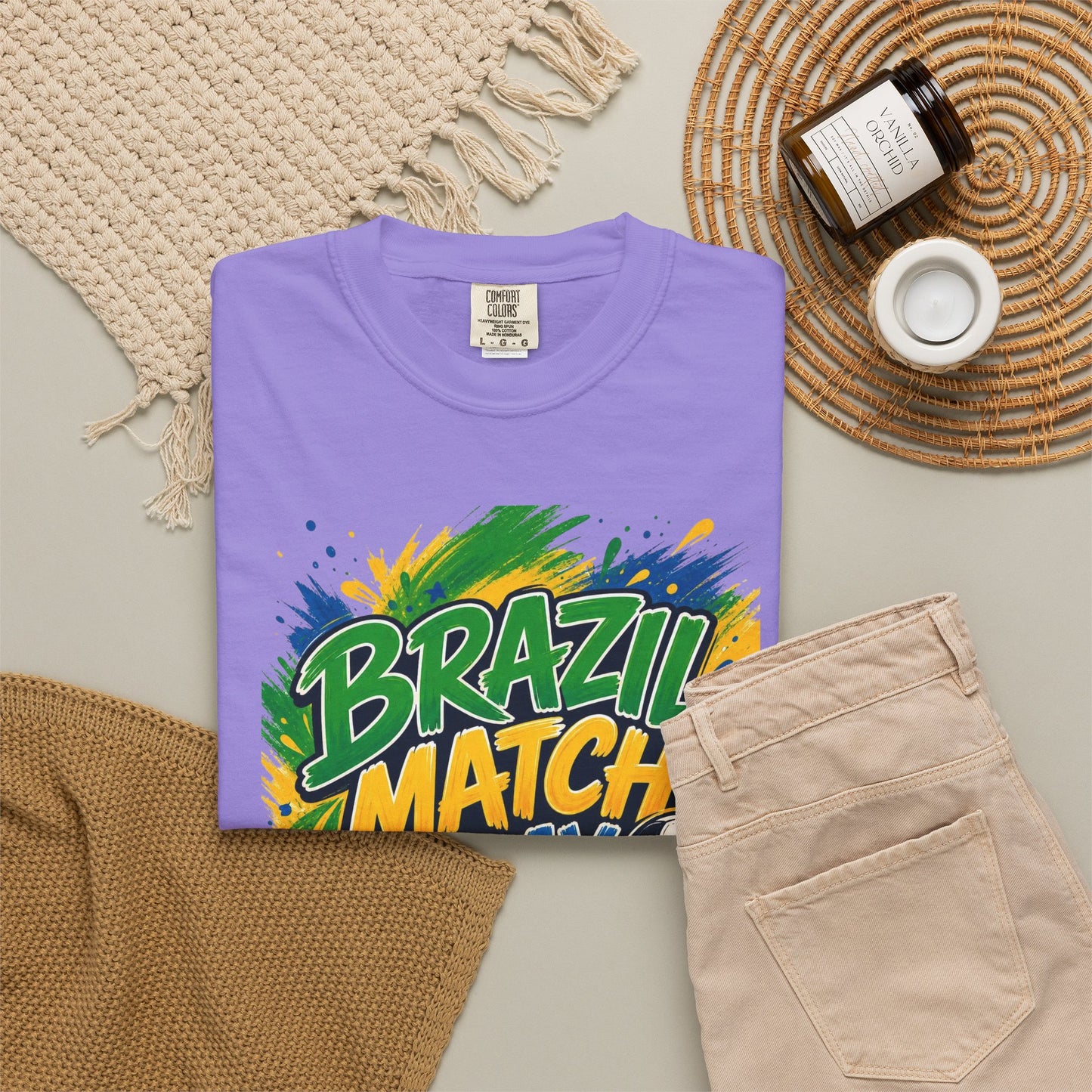 Brazil Match Day Mode T-Shirt — Soccer Fan Game Day Tee