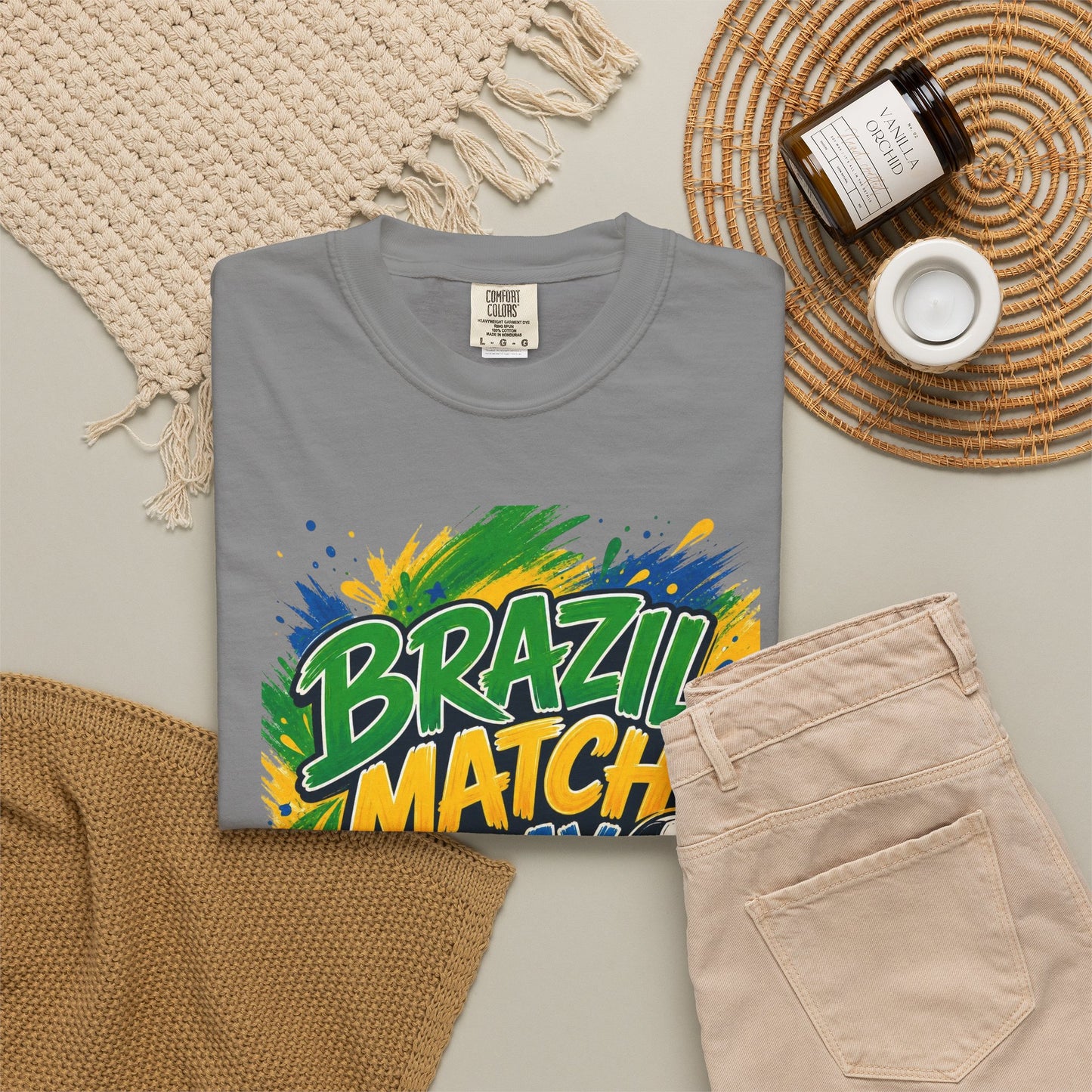 Brazil Match Day Mode T-Shirt — Soccer Fan Game Day Tee