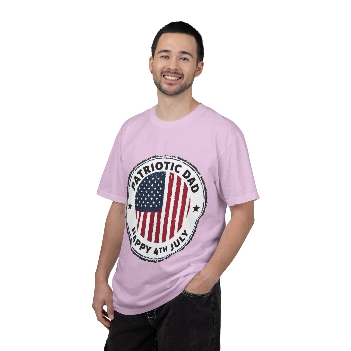 Patriotic Dad T-Shirt — Happy 4th of July American Flag Tee