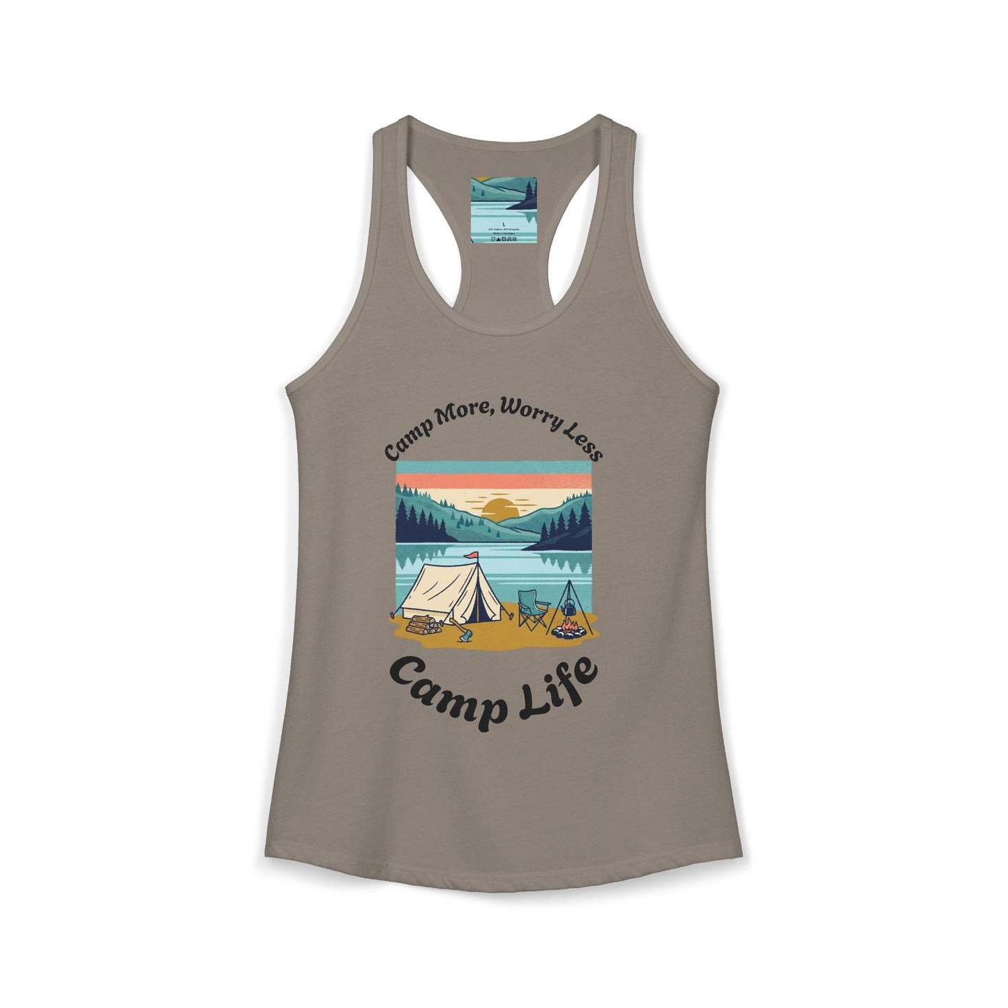 Women's "Camp Life" Ideal Racerback Tank