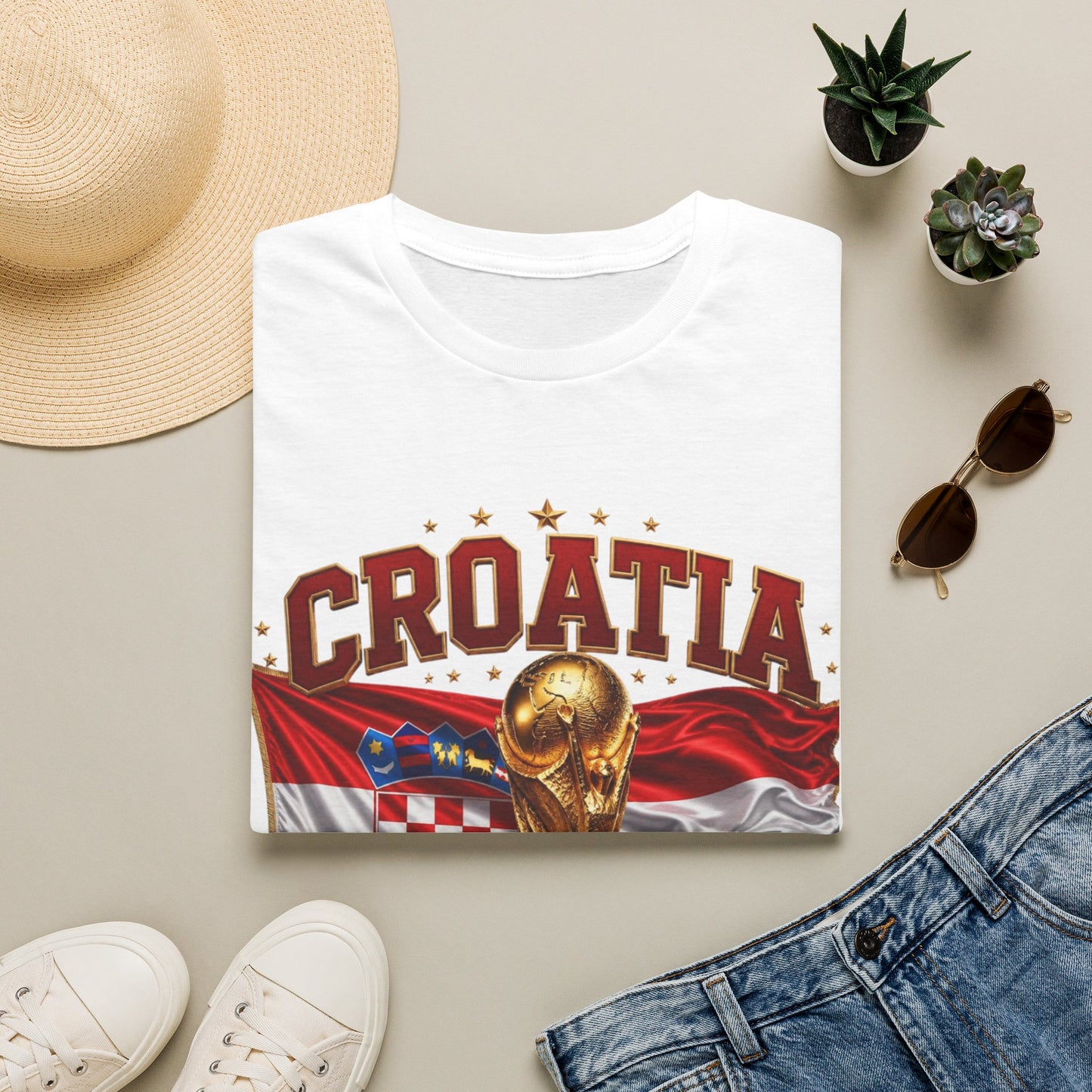 Croatia 2026 World Cup T-Shirt – FIFA Trophy Football Fan Tee