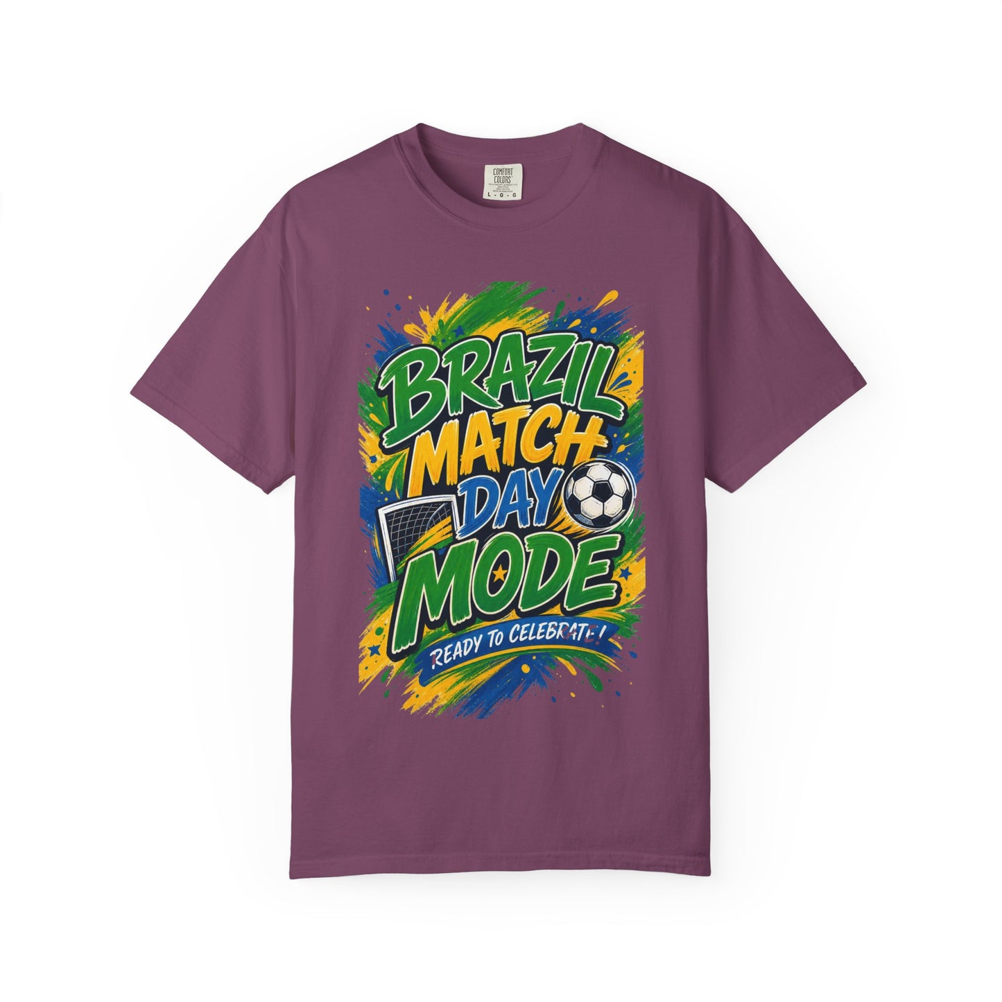 Brazil Match Day Mode T-Shirt — Soccer Fan Game Day Tee