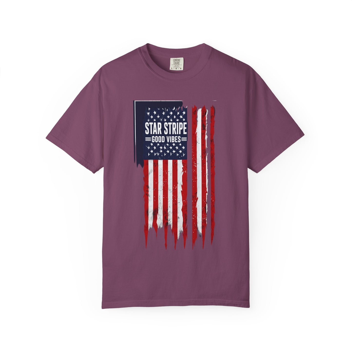 Patriotic "Star Stripe Good Vibes" T-Shirt