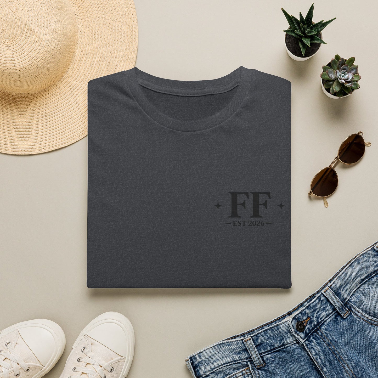 4ht of July FF Est. 2026 Minimal Logo T‑Shirt