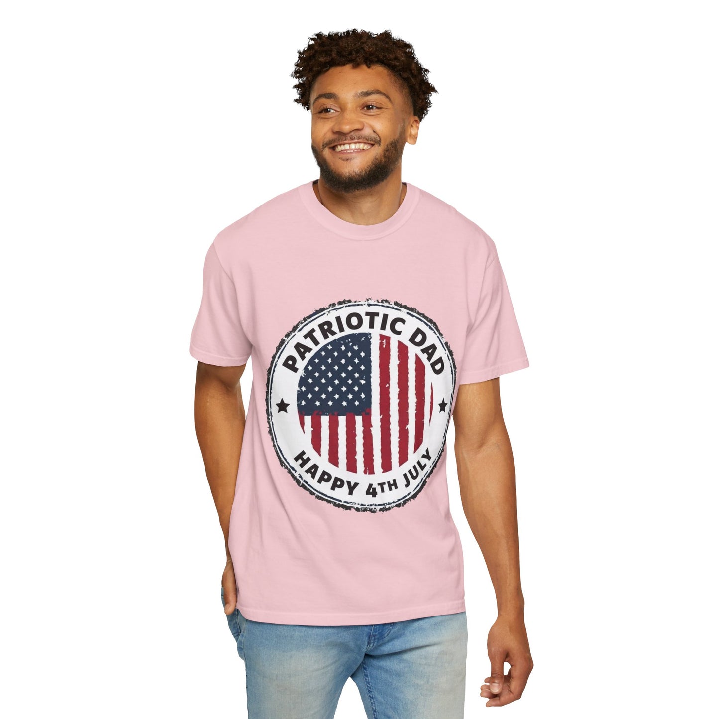 Patriotic Dad T-Shirt — Happy 4th of July American Flag Tee