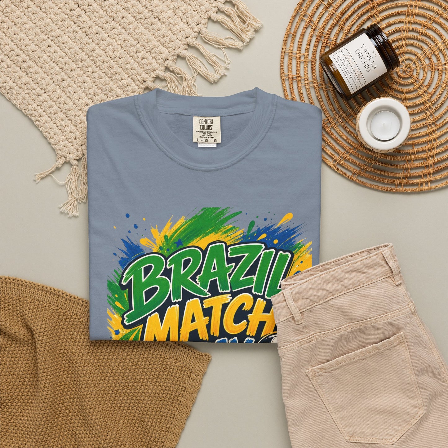 Brazil Match Day Mode T-Shirt — Soccer Fan Game Day Tee