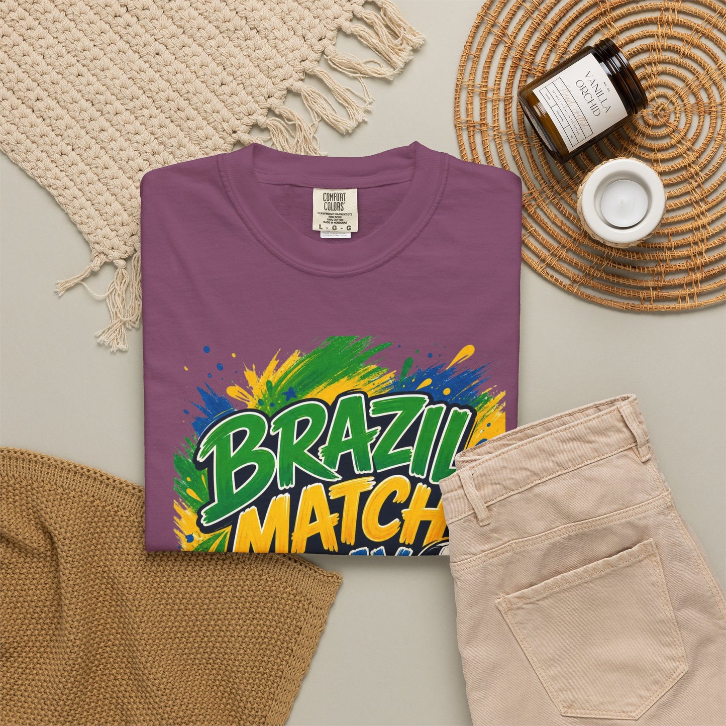 Brazil Match Day Mode T-Shirt — Soccer Fan Game Day Tee