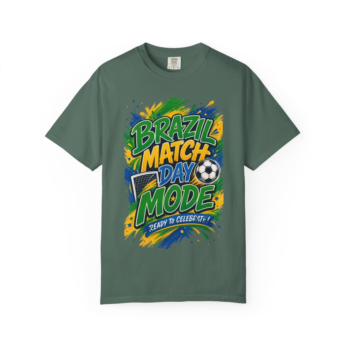 Brazil Match Day Mode T-Shirt — Soccer Fan Game Day Tee