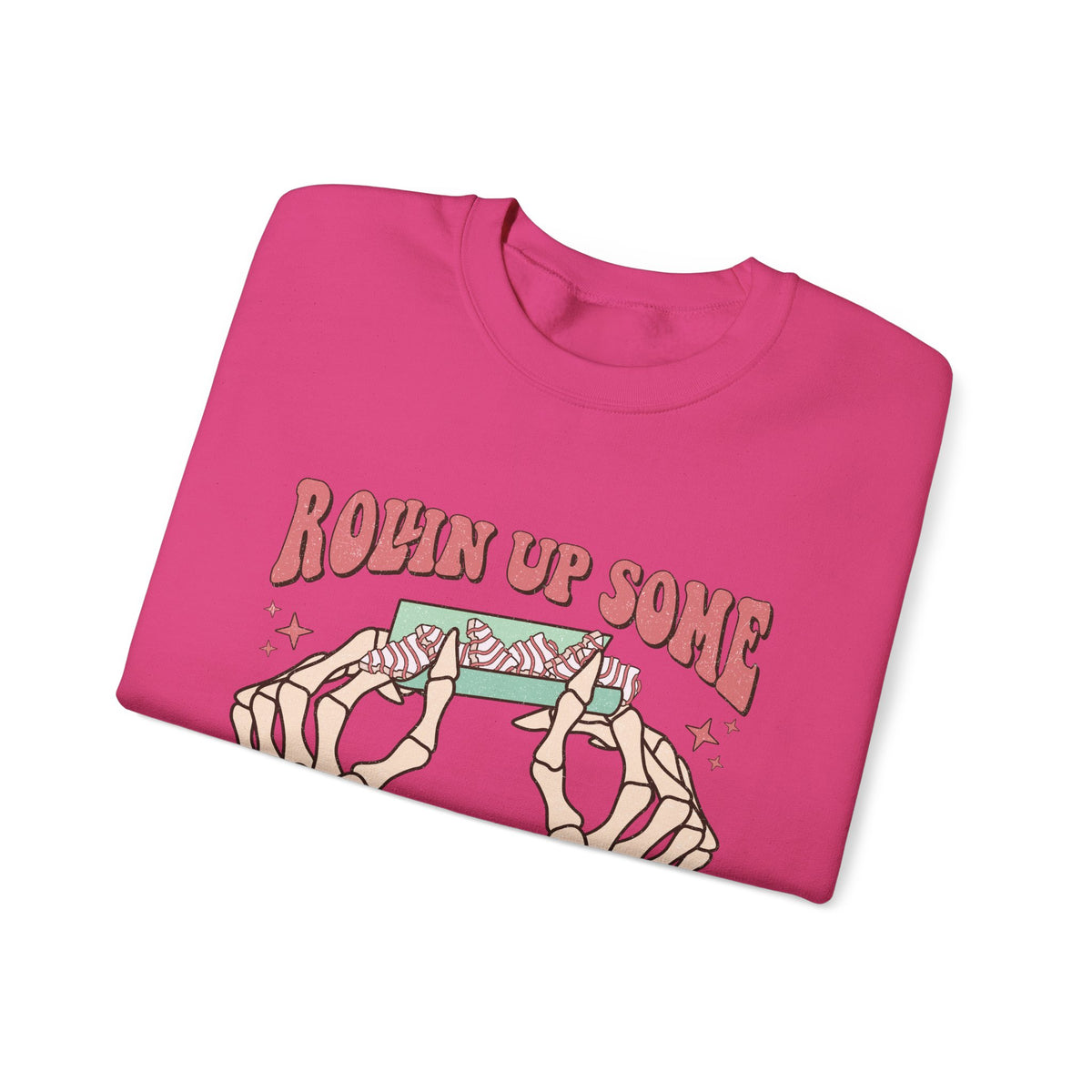 Christmas Spirit Sweatshirt — "Rollin Up Some Christmas Spirit" Holiday Crewneck