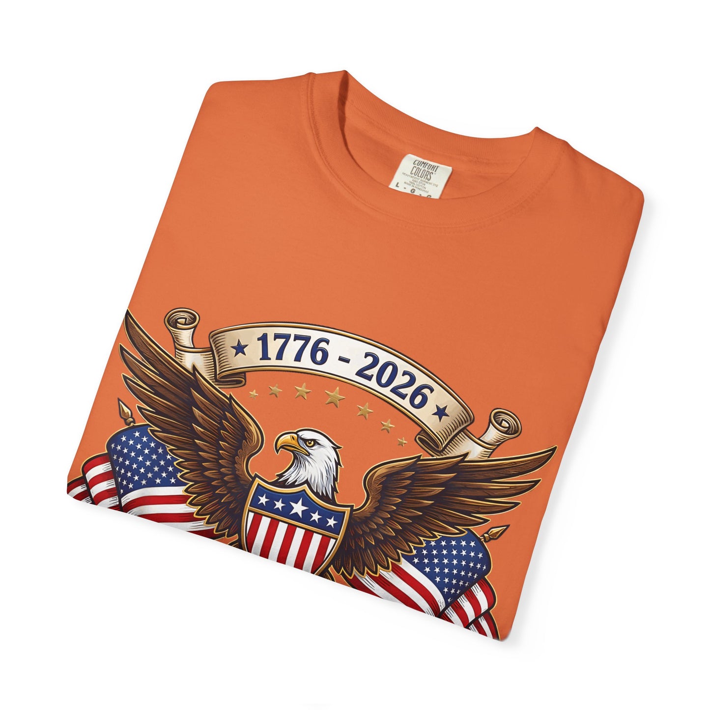 250th USA Anniversary Eagle T-Shirt — 1776–2026 Patriotic American Flag Tee