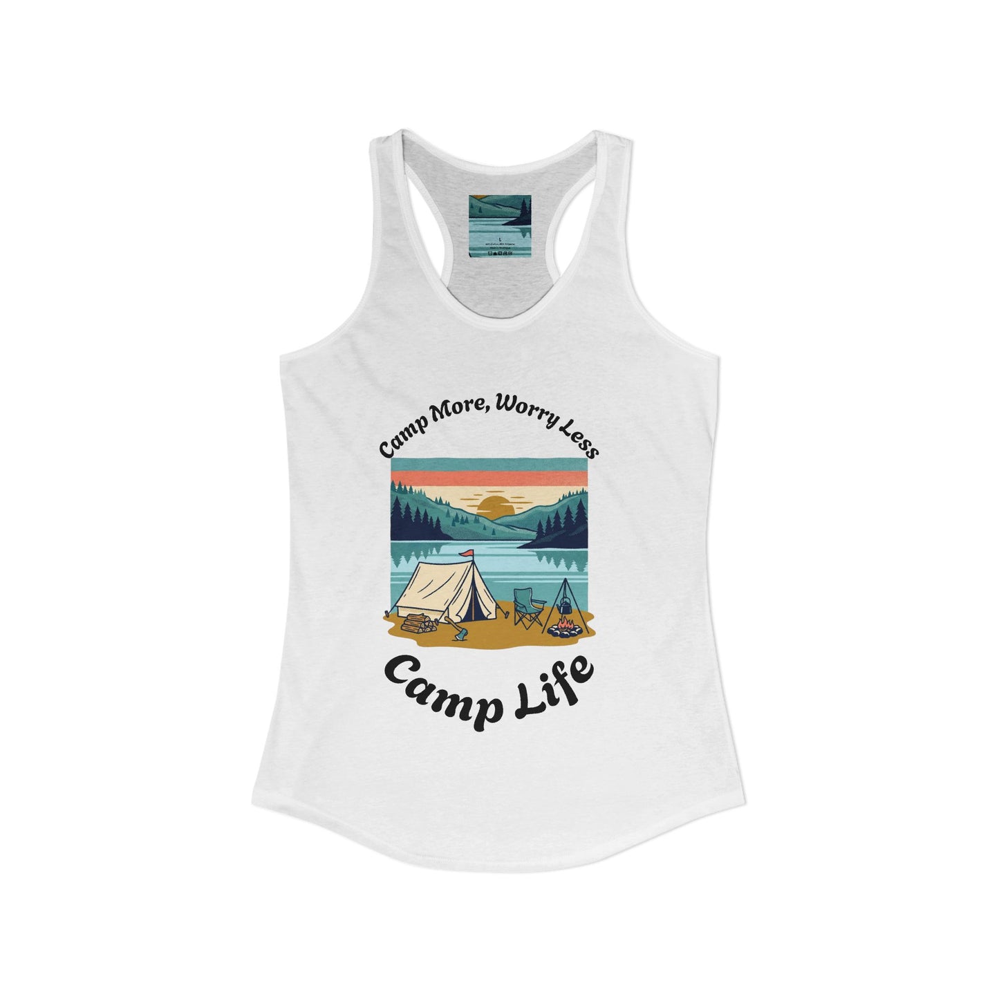 Women's "Camp Life" Ideal Racerback Tank