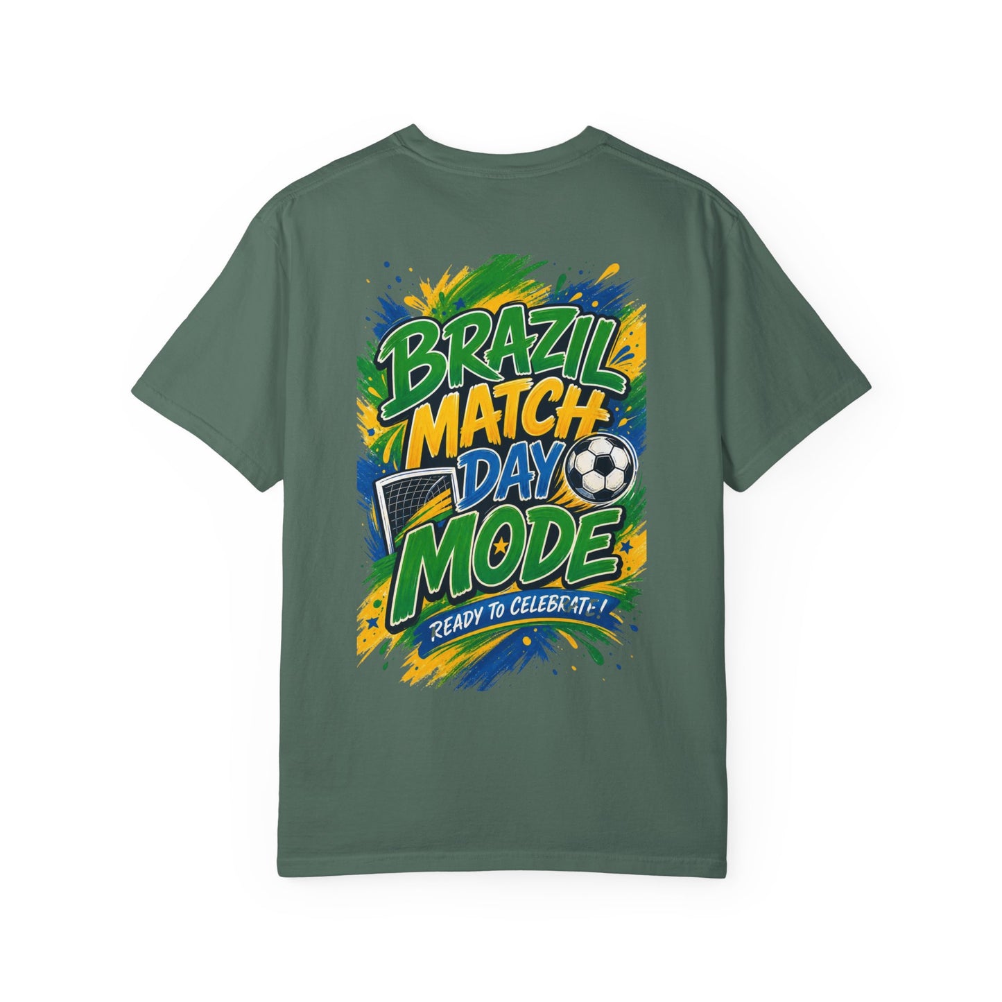 Brazil Match Day Mode T-Shirt — Soccer Fan Game Day Tee