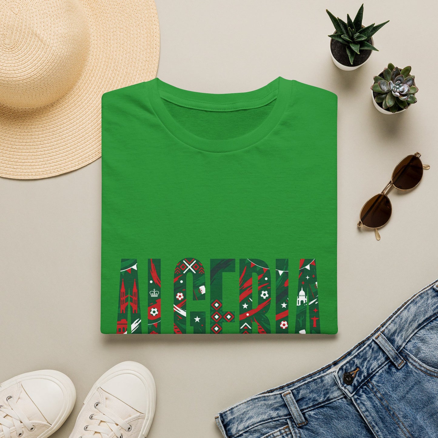 Algeria Flag Graphic T-Shirt — Viva L'Algérie Patriotic Tee