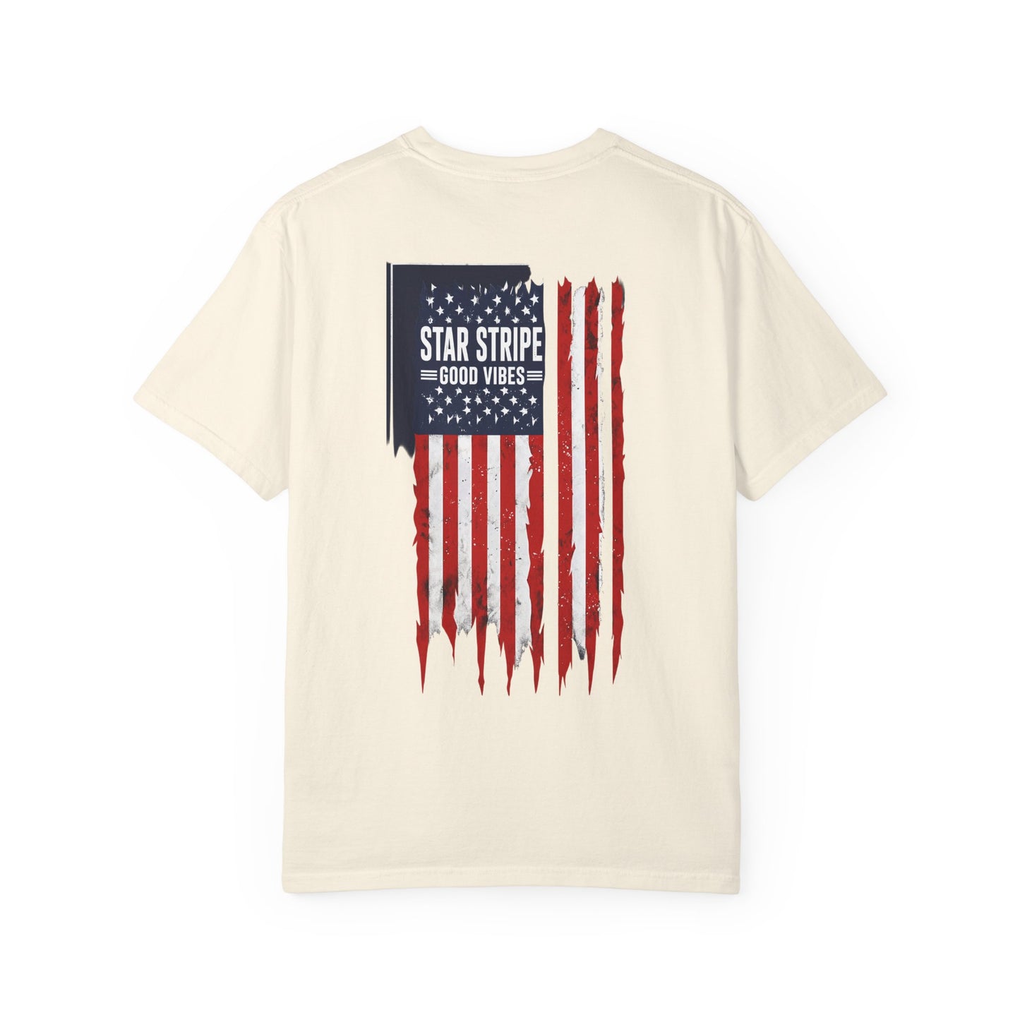 Patriotic "Star Stripe Good Vibes" T-Shirt